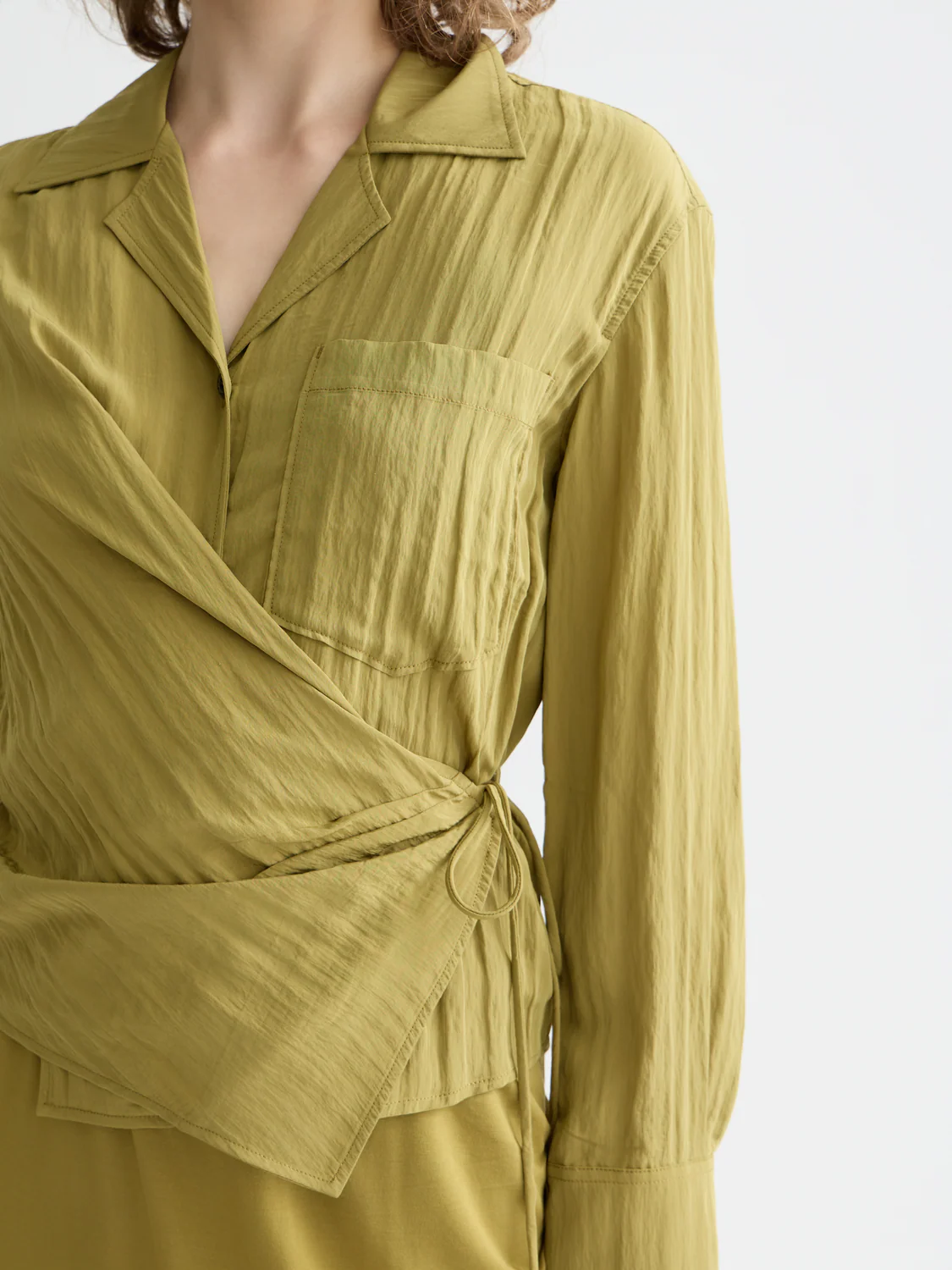 Long sleeved wrap shirt - Image 10