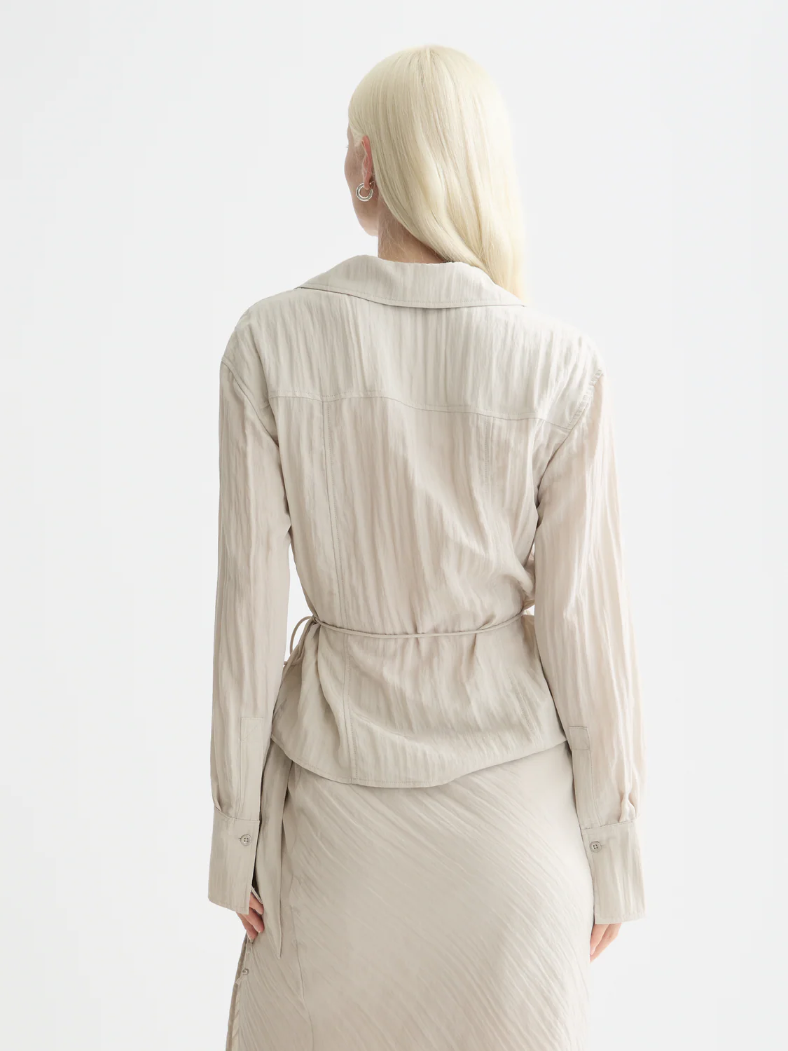 Long sleeved wrap shirt - Image 4