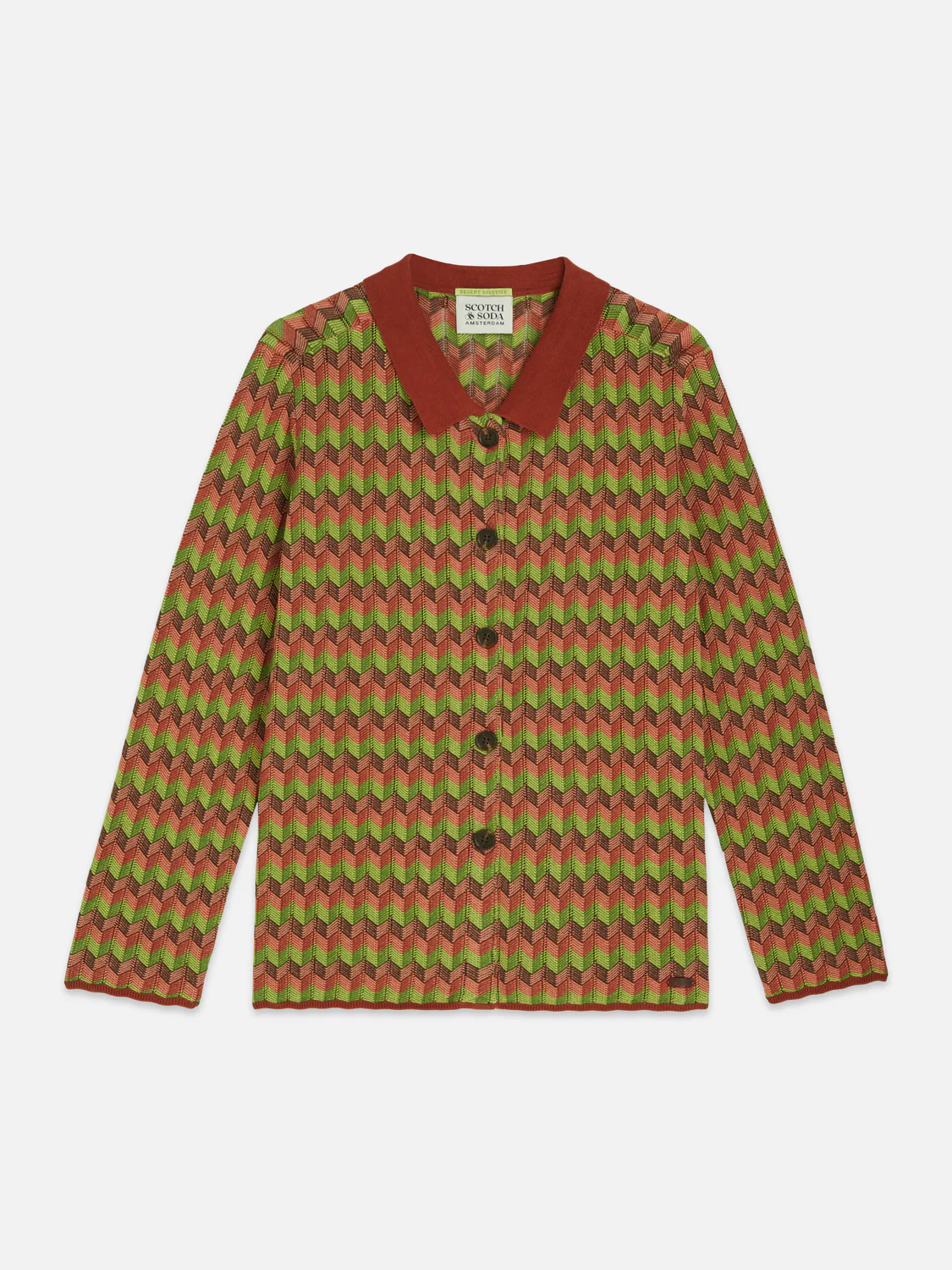 Jacquard knitted jacket - Image 5