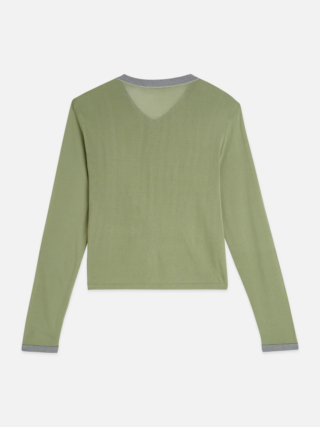 Stripe trim relaxed cardigan - Image 6