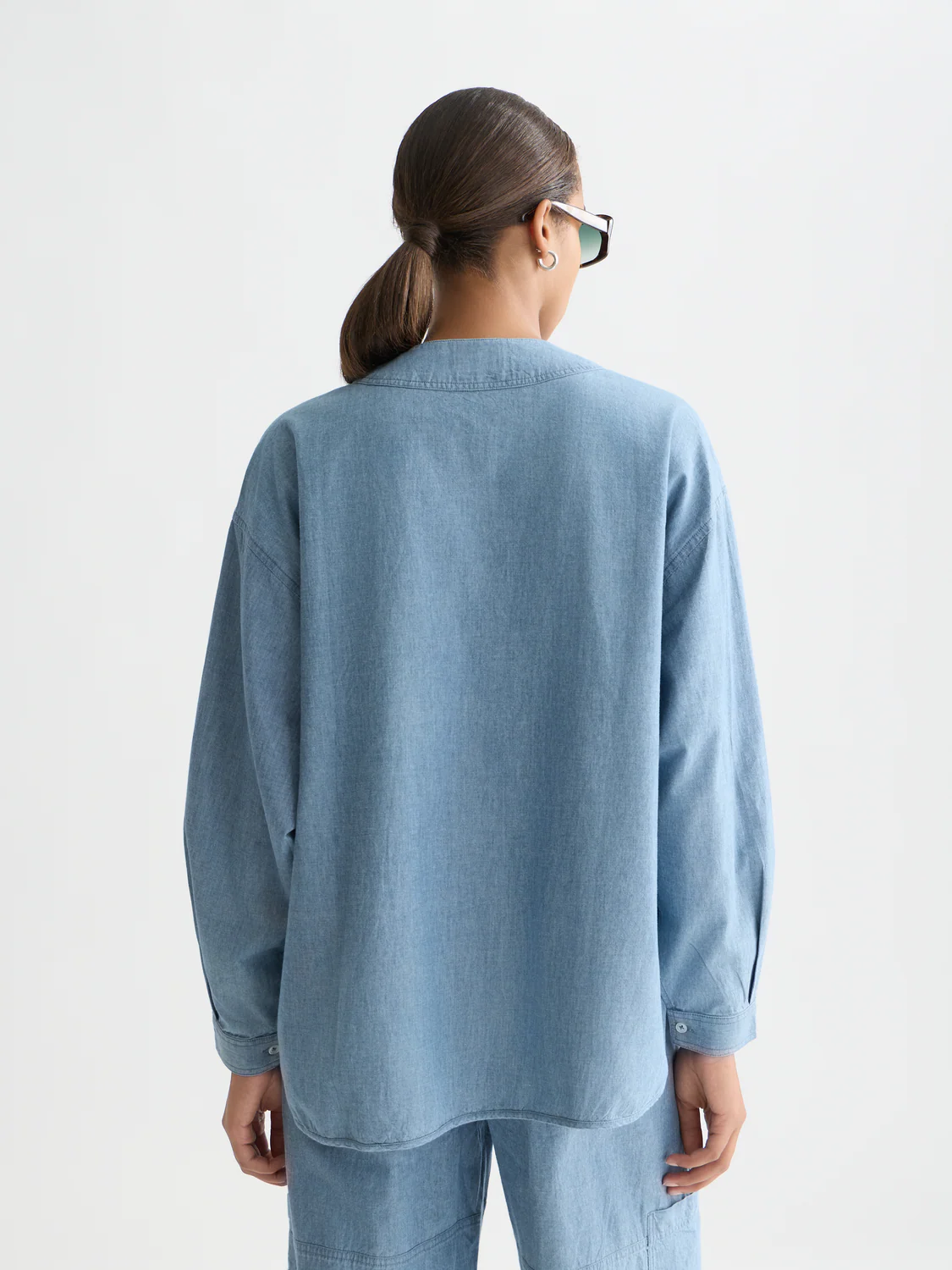 Denim bib shirt - Image 4