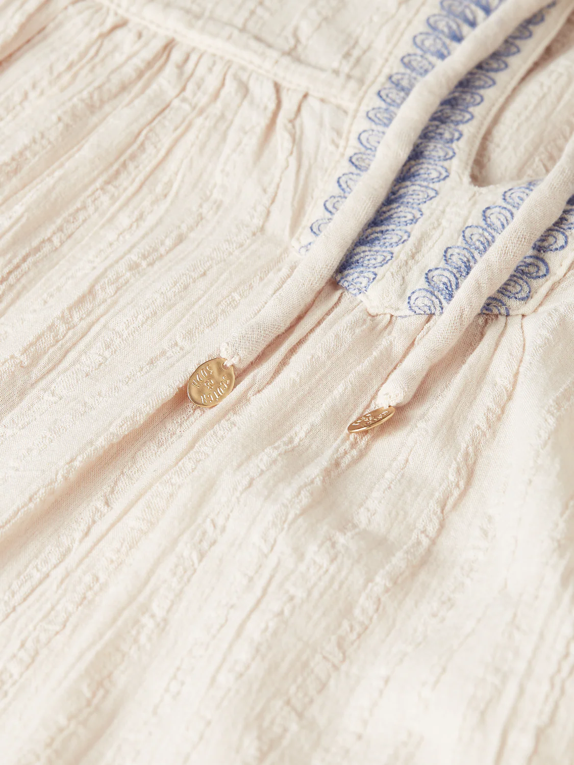 Cotton crepe blouse with embroidered details - Image 7