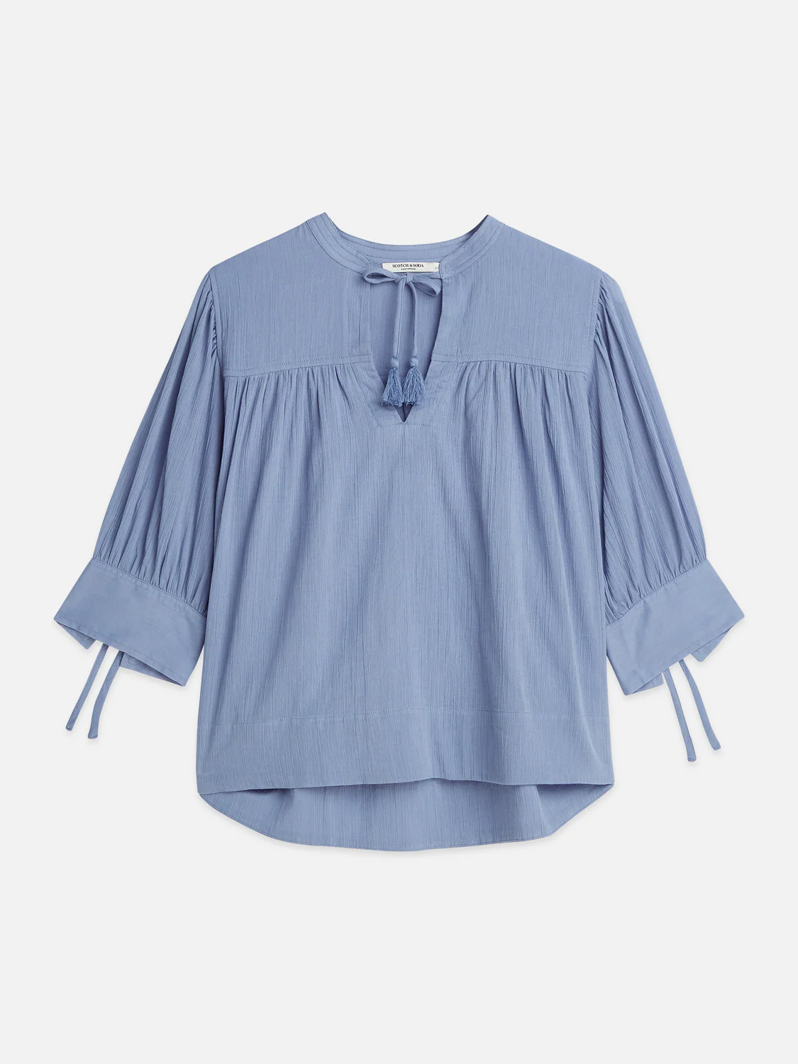 Relaxed blouse with gathers - Image 12