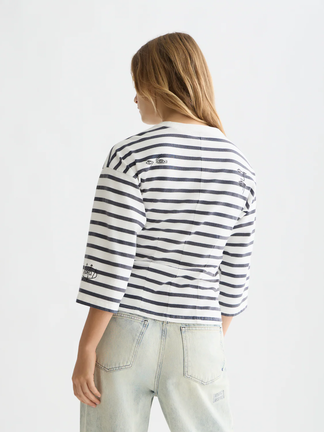 Scotch & Soda x Basquiat Breton T-Shirt - Image 4