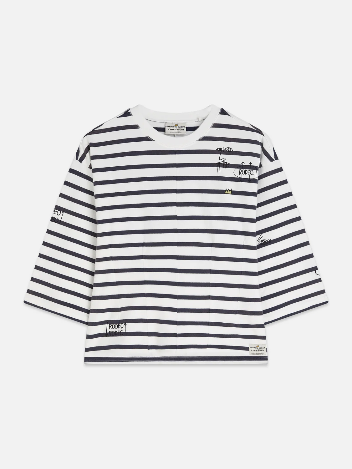 Scotch & Soda x Basquiat Breton T-Shirt - Image 5