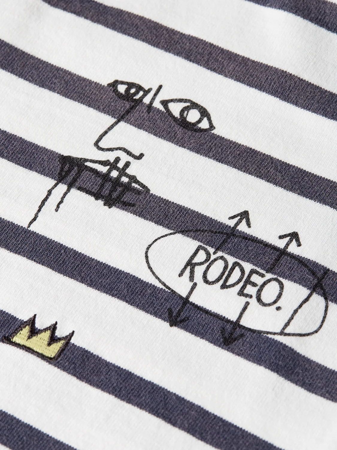 Scotch & Soda x Basquiat Breton T-Shirt - Image 7
