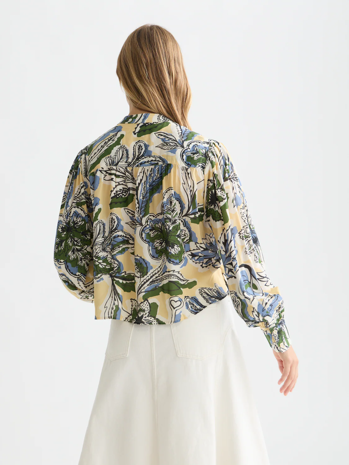 Pin tuck long sleeve shirt - Image 4