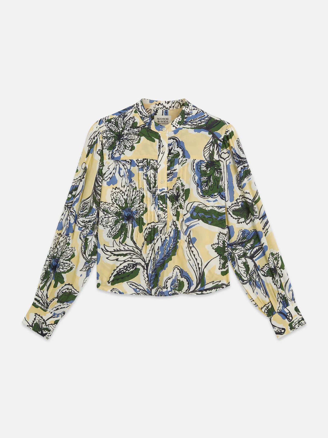 Pin tuck long sleeve shirt - Image 5
