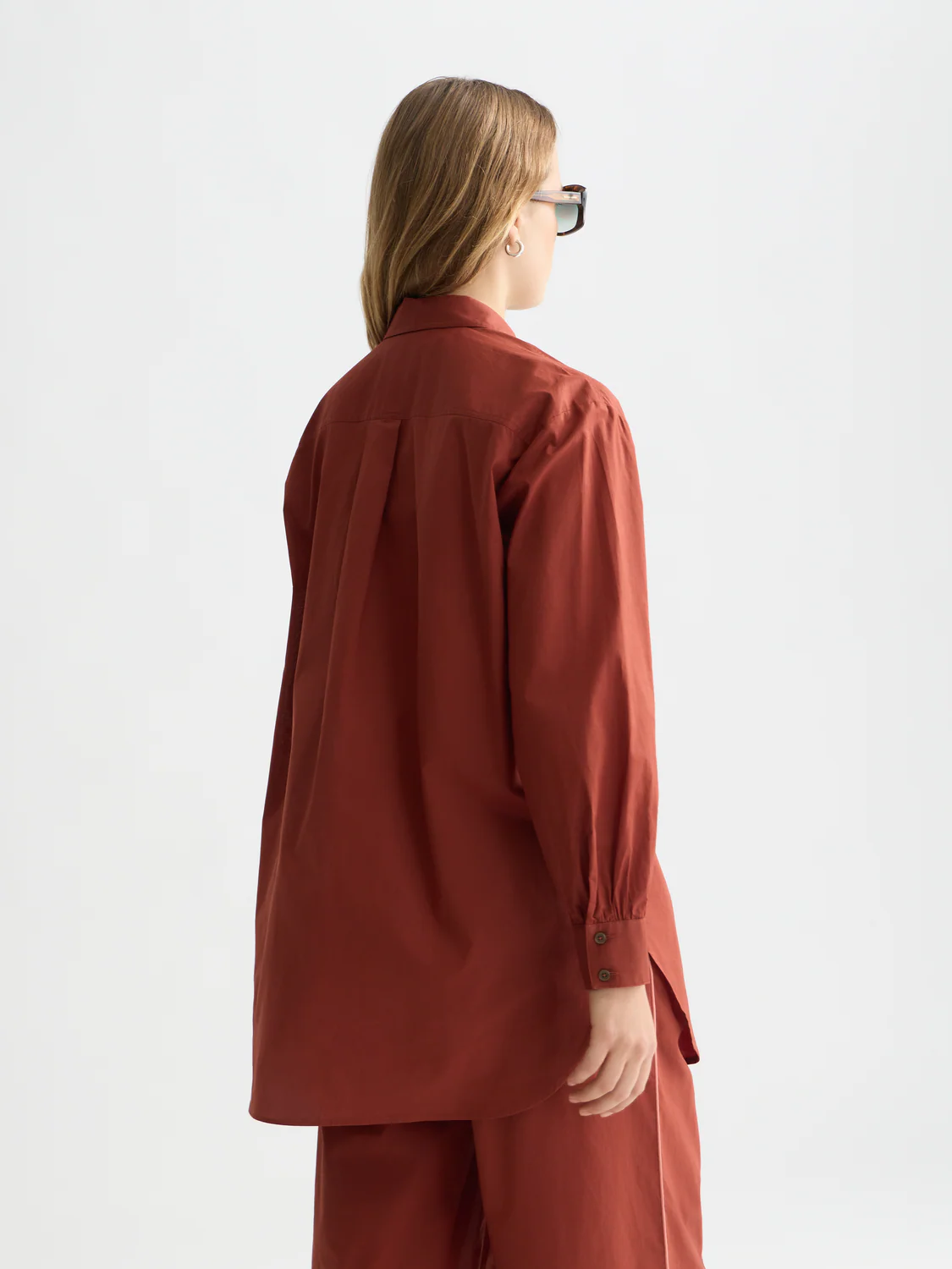 Cotton voile oversized shirt - Image 11