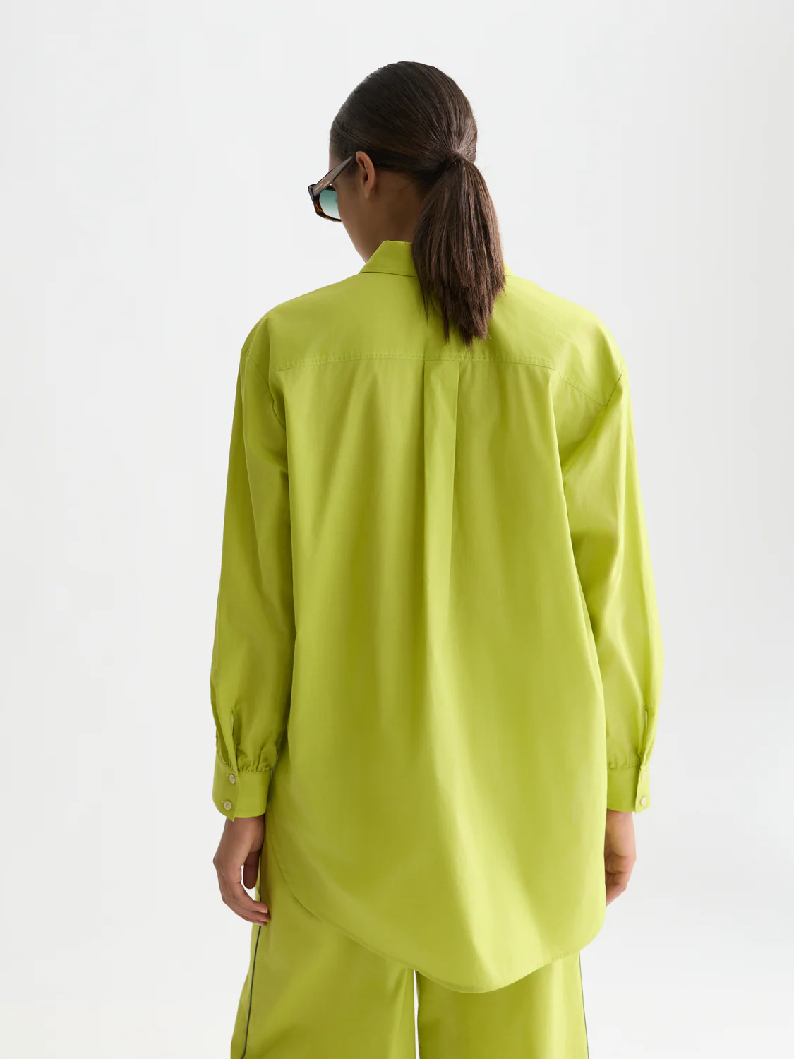 Cotton voile oversized shirt - Image 4