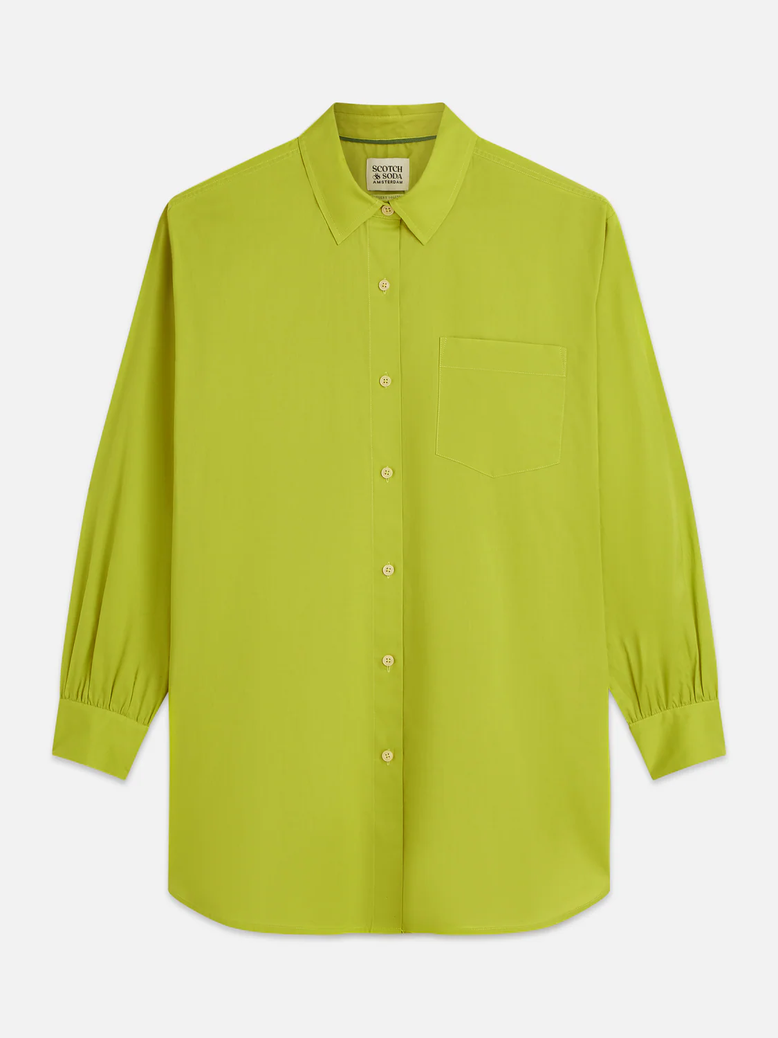 Cotton voile oversized shirt - Image 5