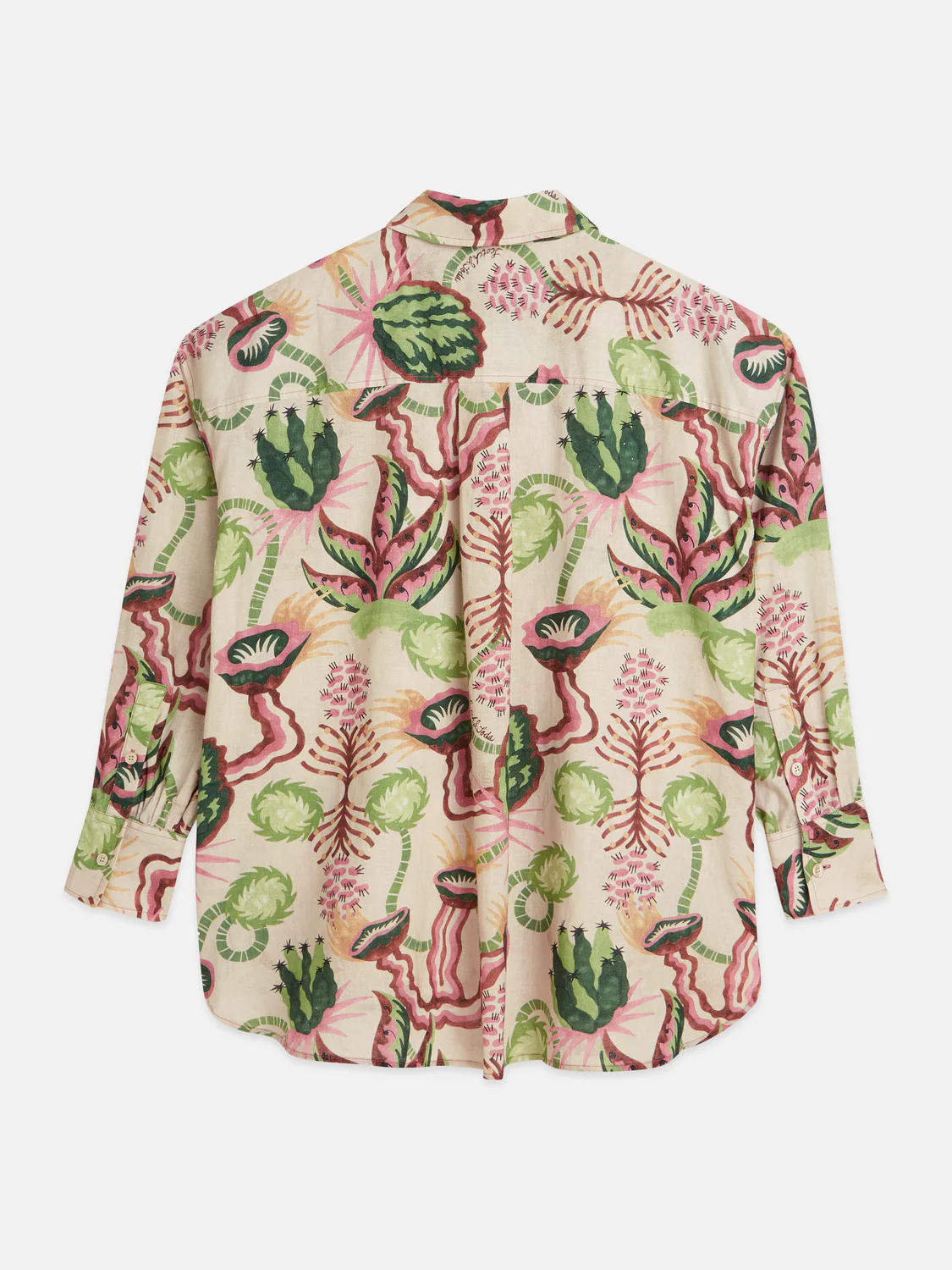 Linen blend printed shirt - Image 13