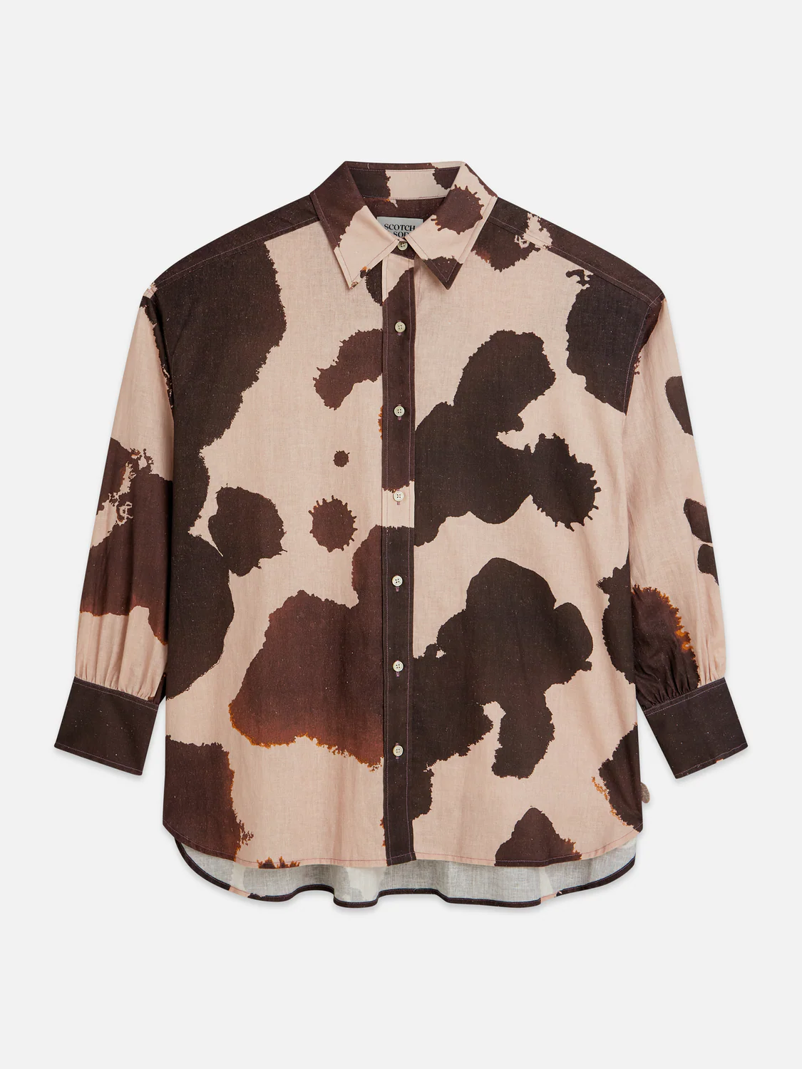Linen blend printed shirt - Image 5