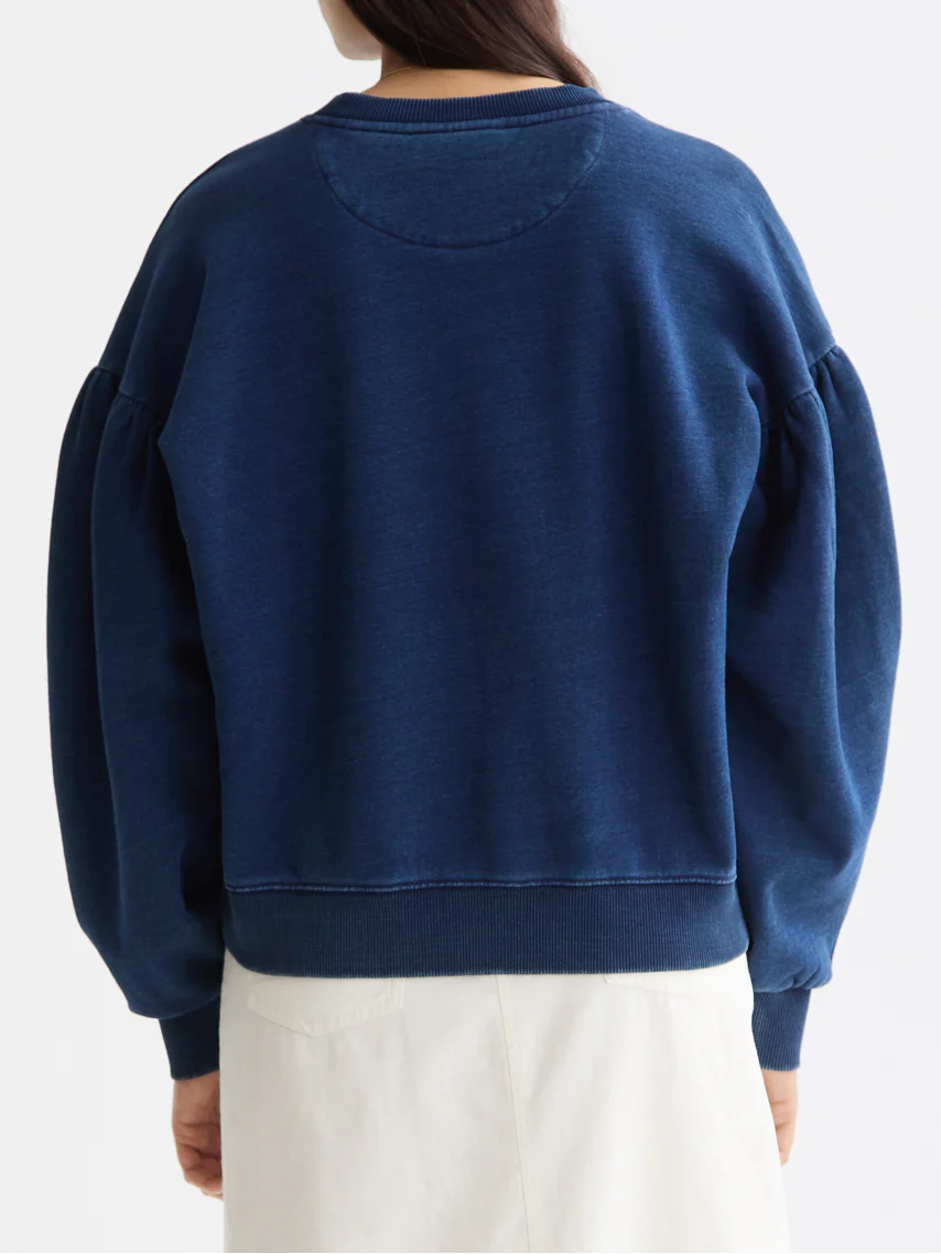 balloon sleeves crew neck sweatshirt - Image 4