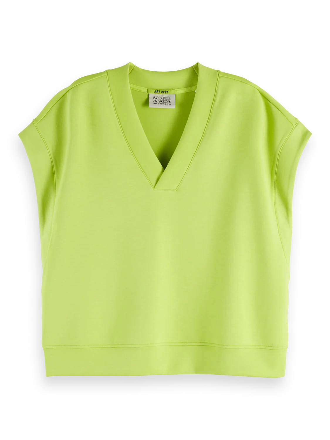 V-neck sleeveless modal sweatshirt - Image 10