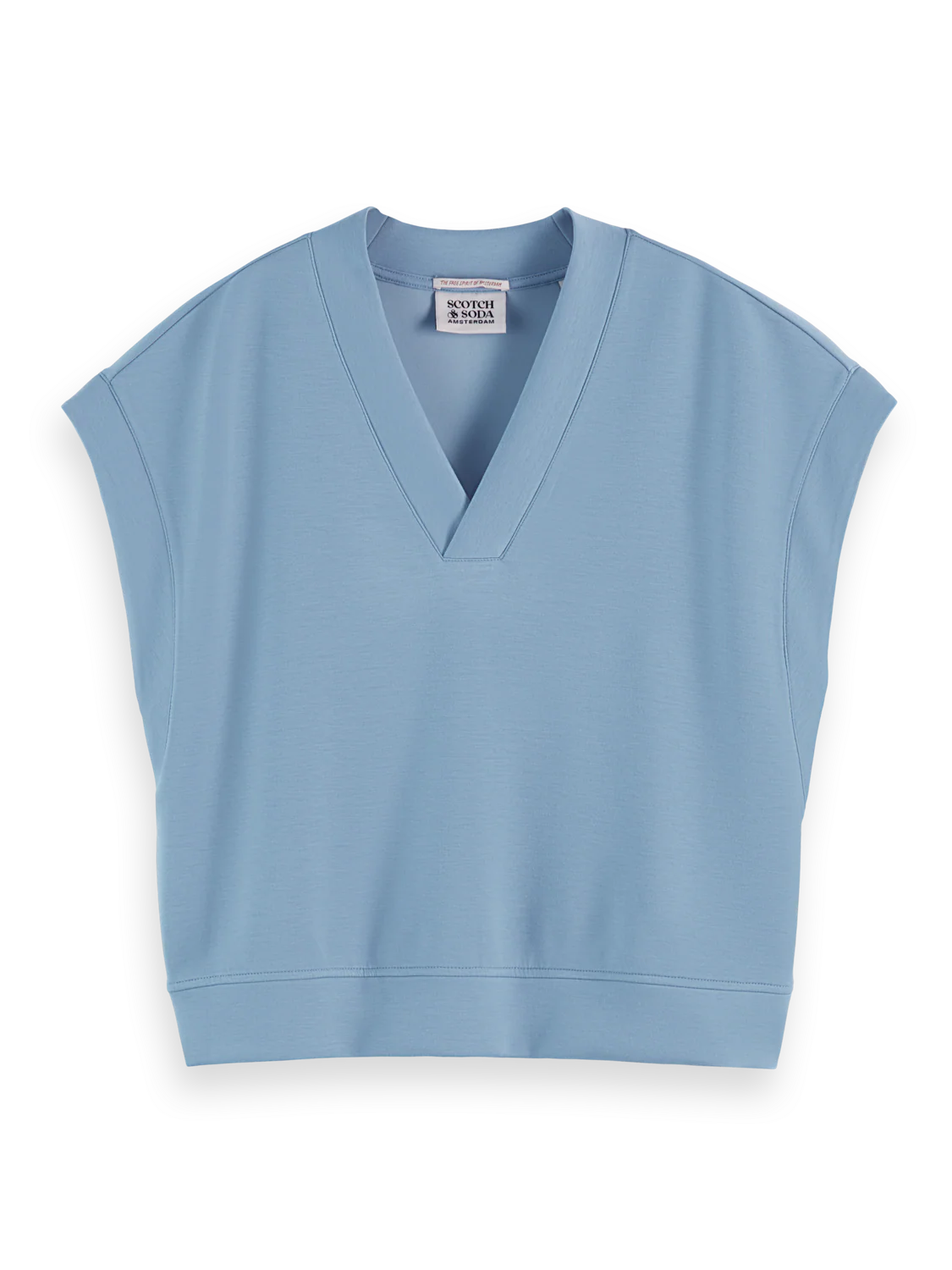 V-neck sleeveless modal sweatshirt - Image 16