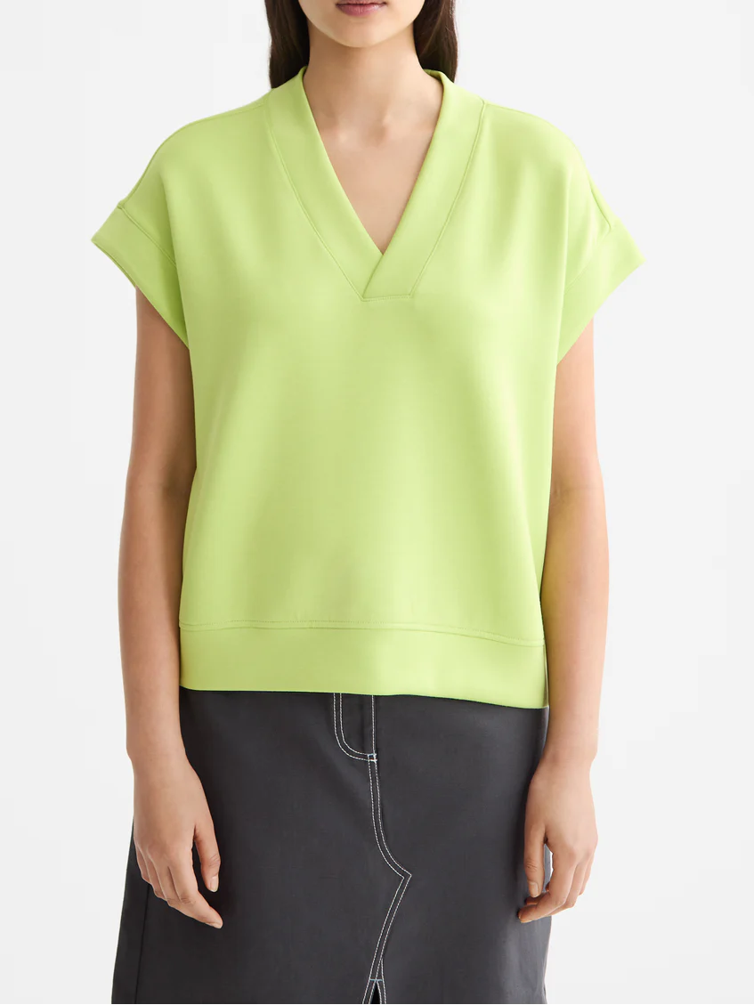 V-neck sleeveless modal sweatshirt - Image 7