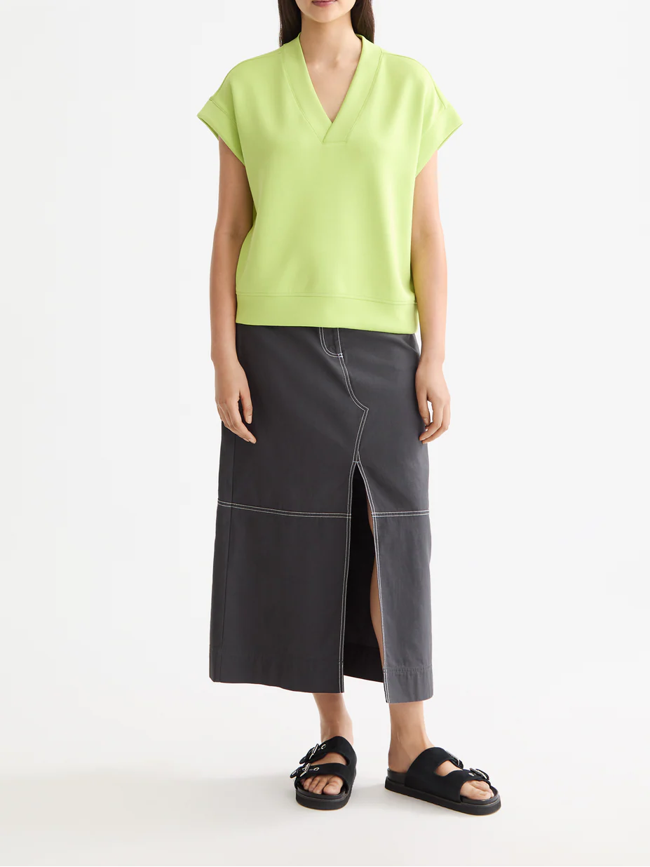 V-neck sleeveless modal sweatshirt - Image 8
