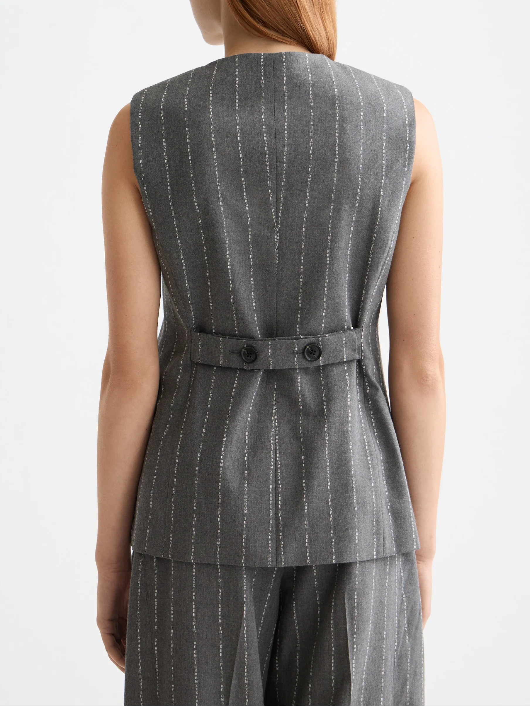 Pinstripe Waistcoat - Image 4
