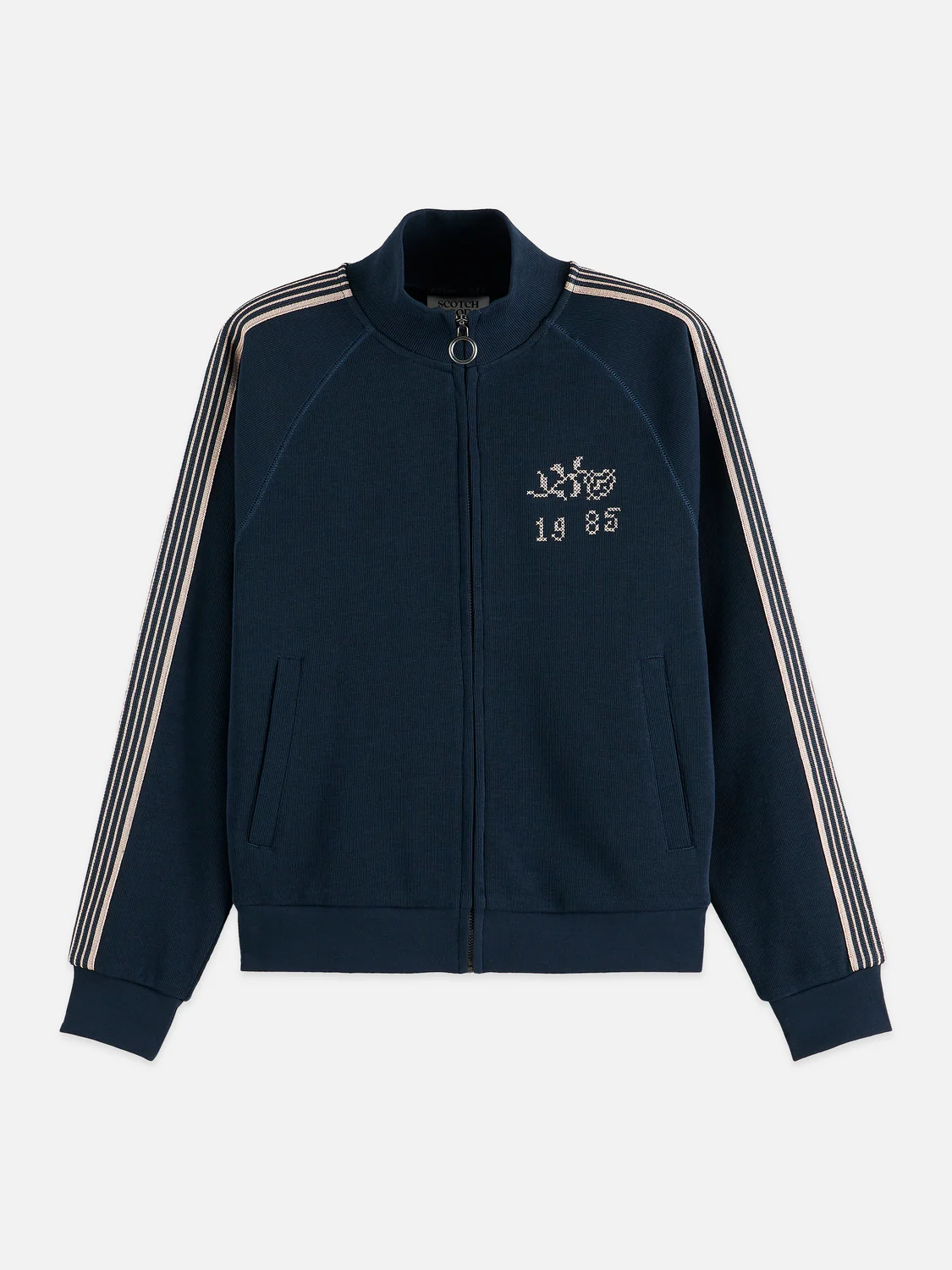 Zip-up interlock sweatshirt - Image 5