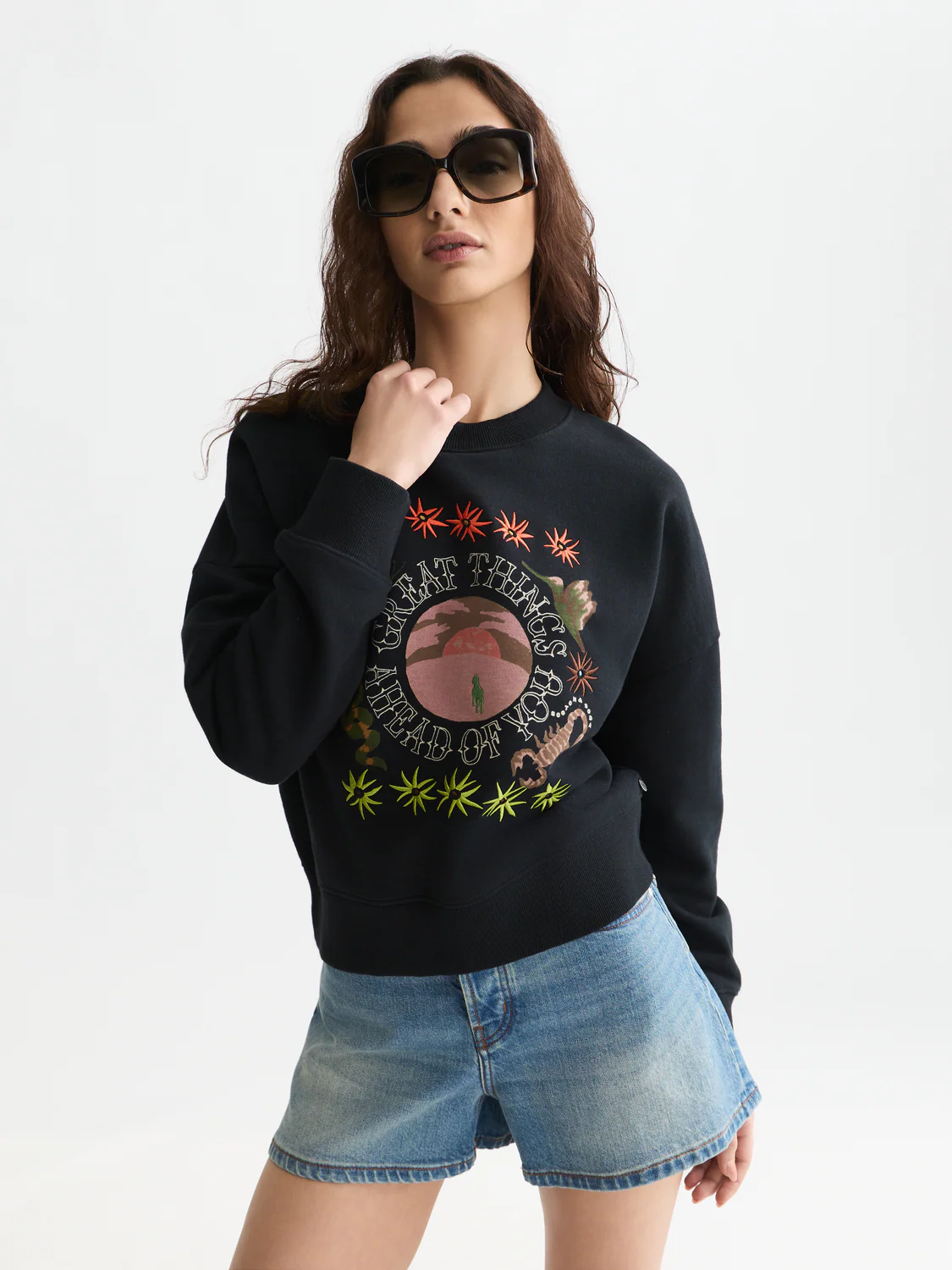 Artwork relaxed sweatshirt