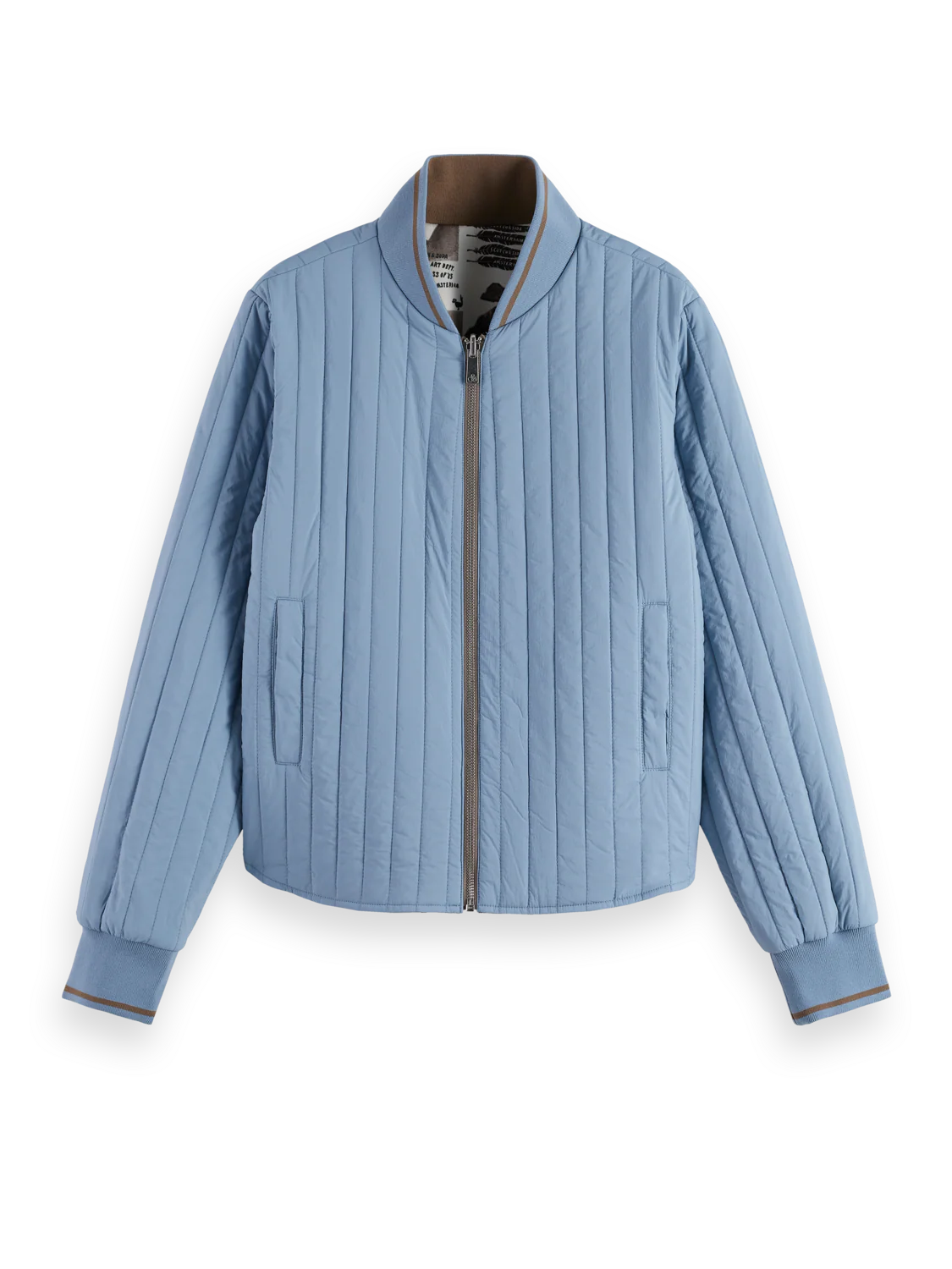 Reversible printed quilted bomber - Image 5