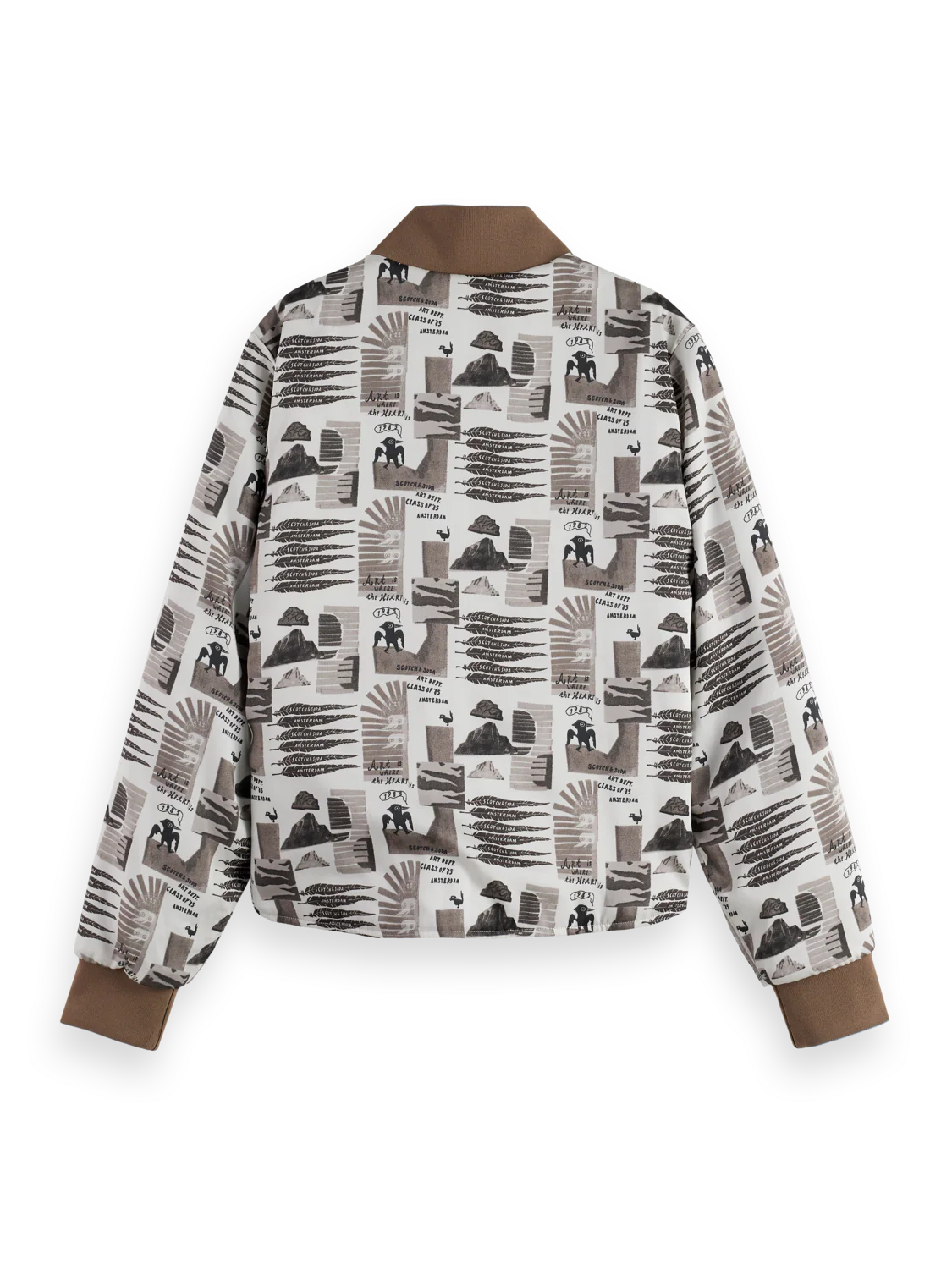 Reversible printed quilted bomber - Image 7