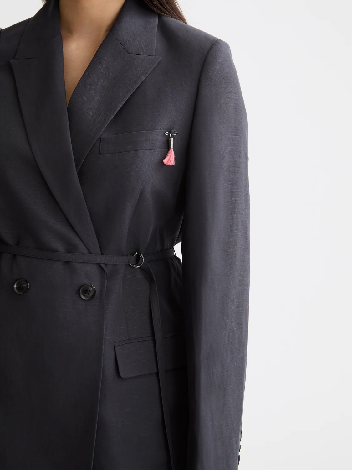 belted blazer - Image 3