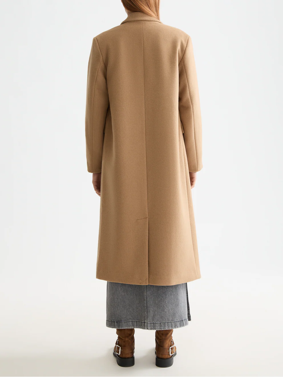 Double Breasted Tailored Wool blend Coat - Image 4