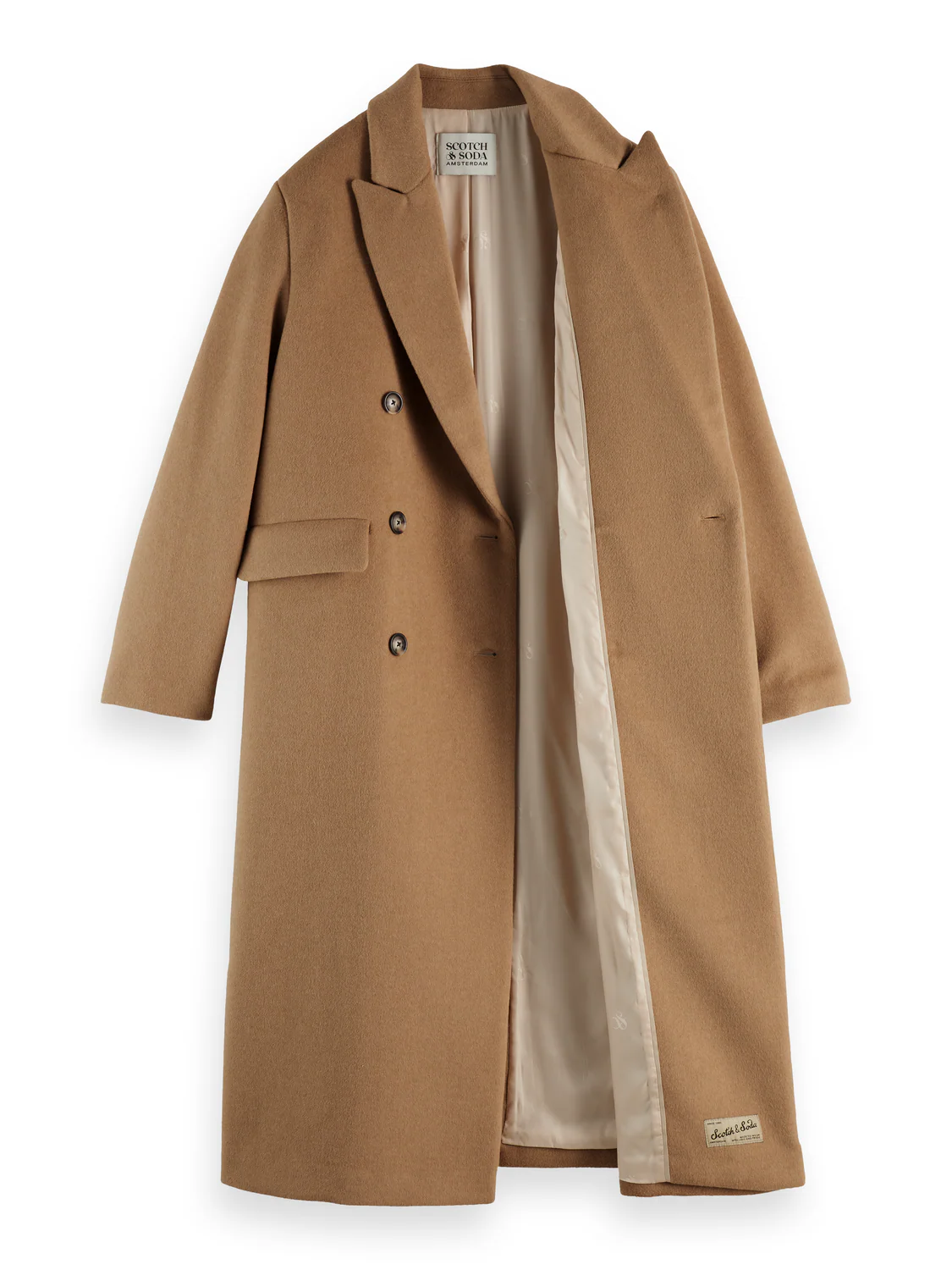 Double Breasted Tailored Wool blend Coat - Image 6