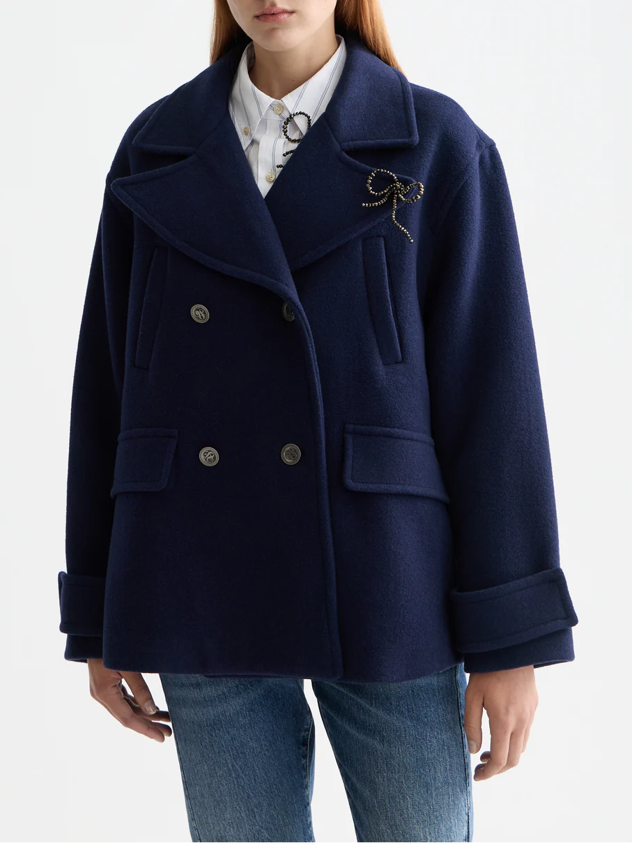 Mid length peacoat