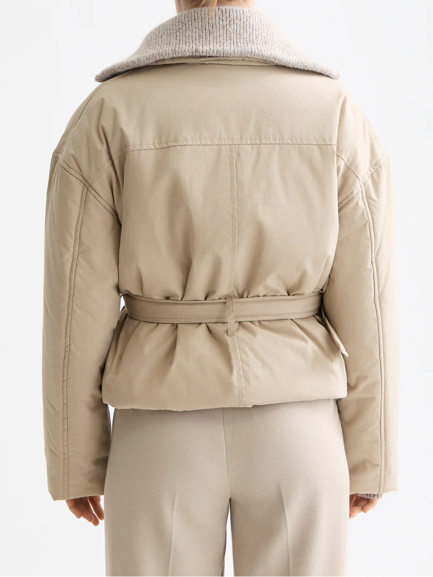 Lightweight padded poplin trench - Image 4