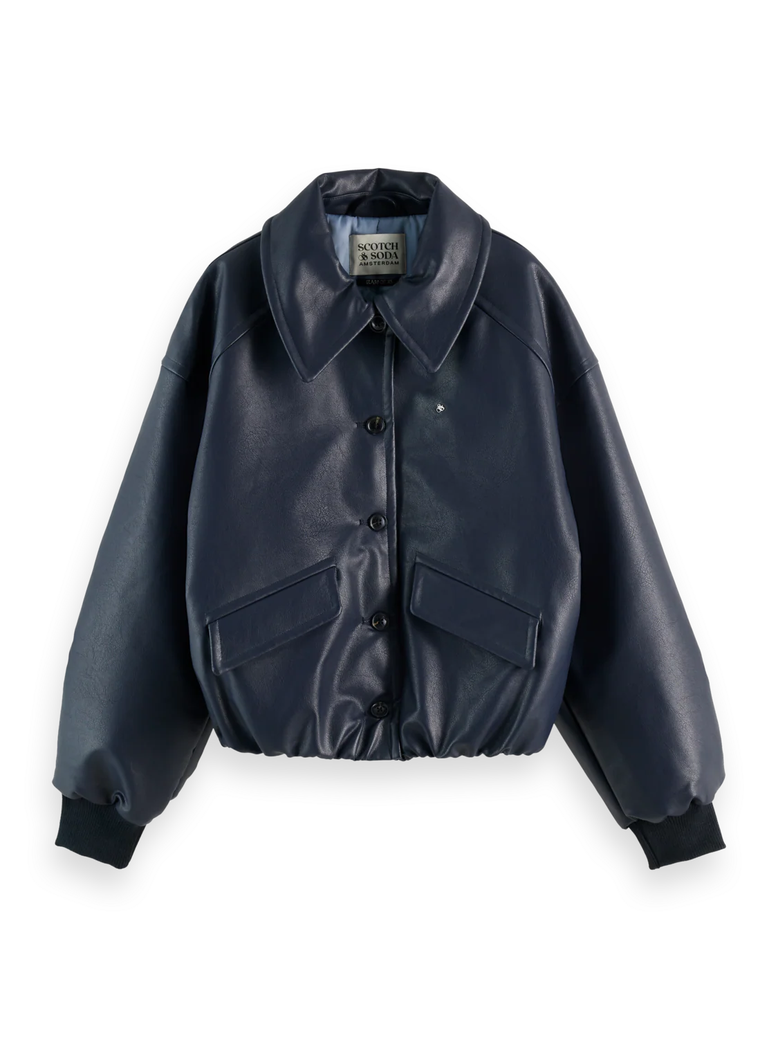 Vegan leather bomber jacket - Image 5
