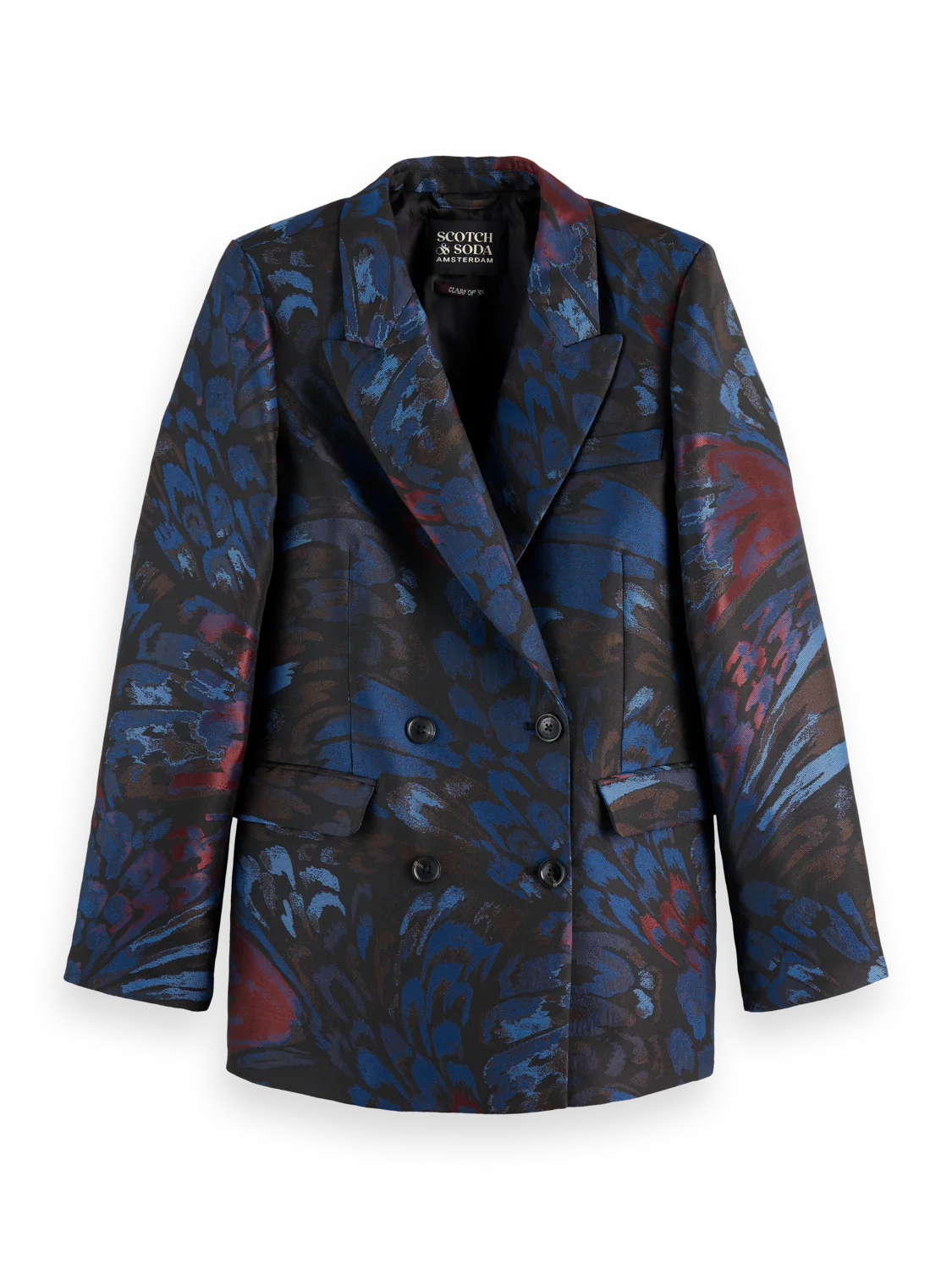 Double breasted Jacquard blazer - Image 5