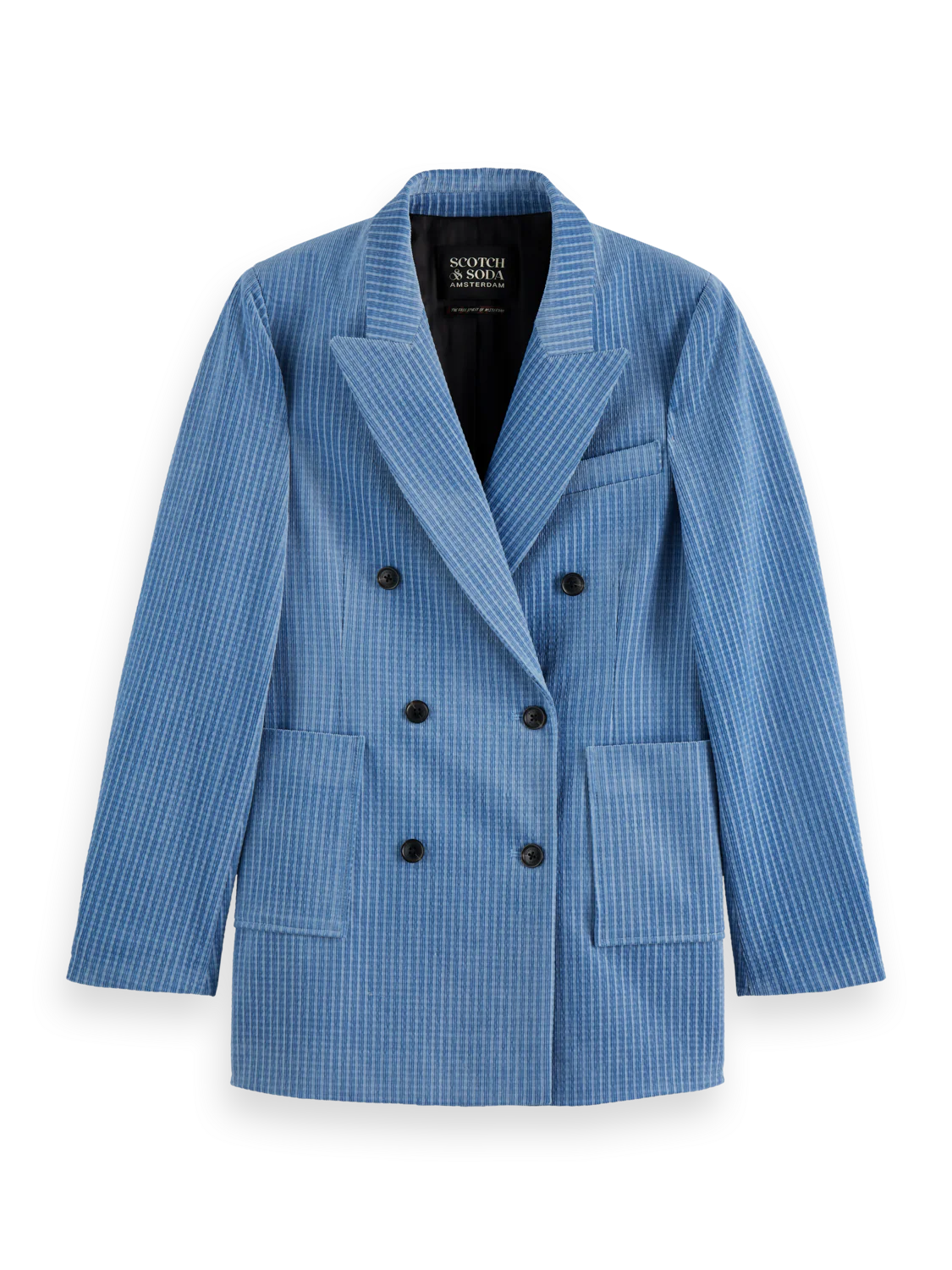 Corduroy double breasted blazer - Image 5