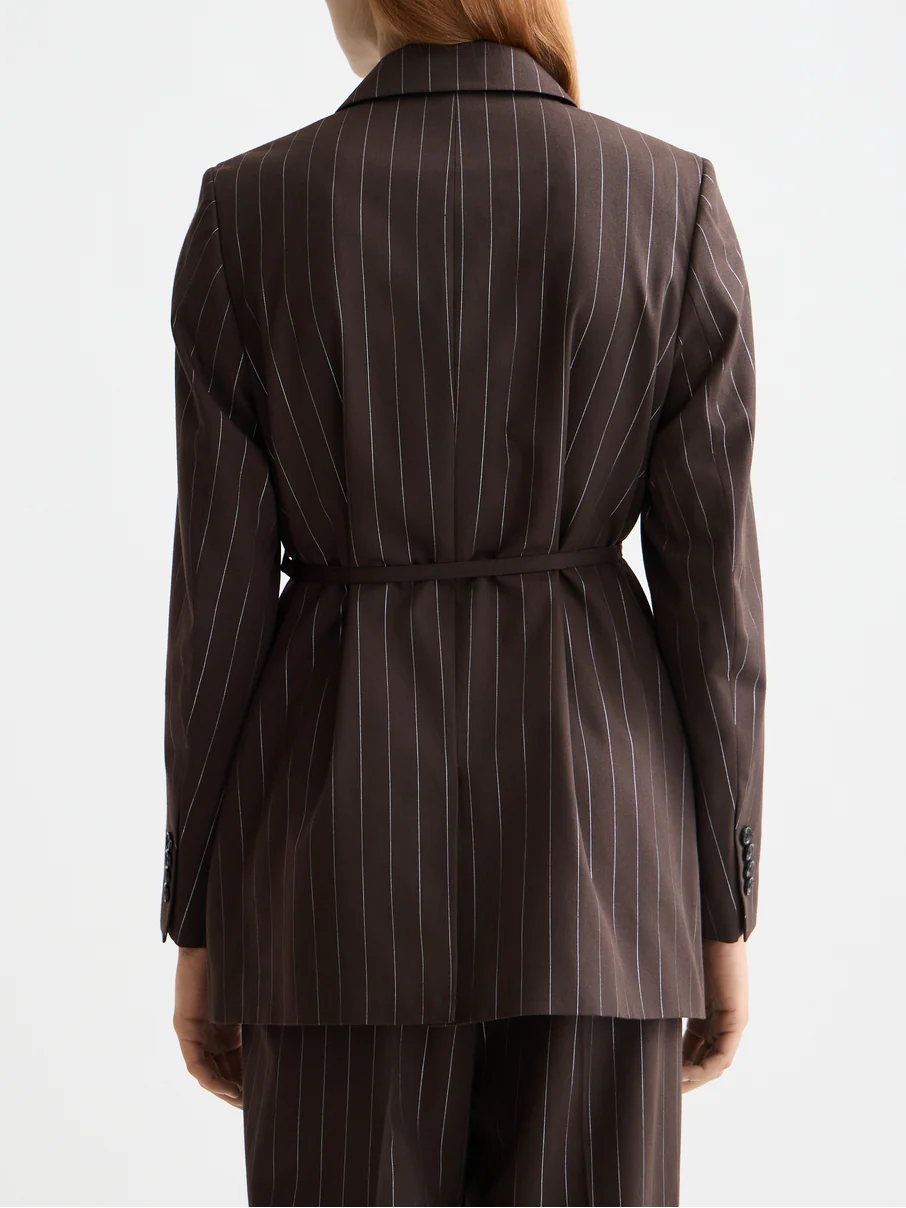 Double breasted lurex pinstripe blazer - Image 4