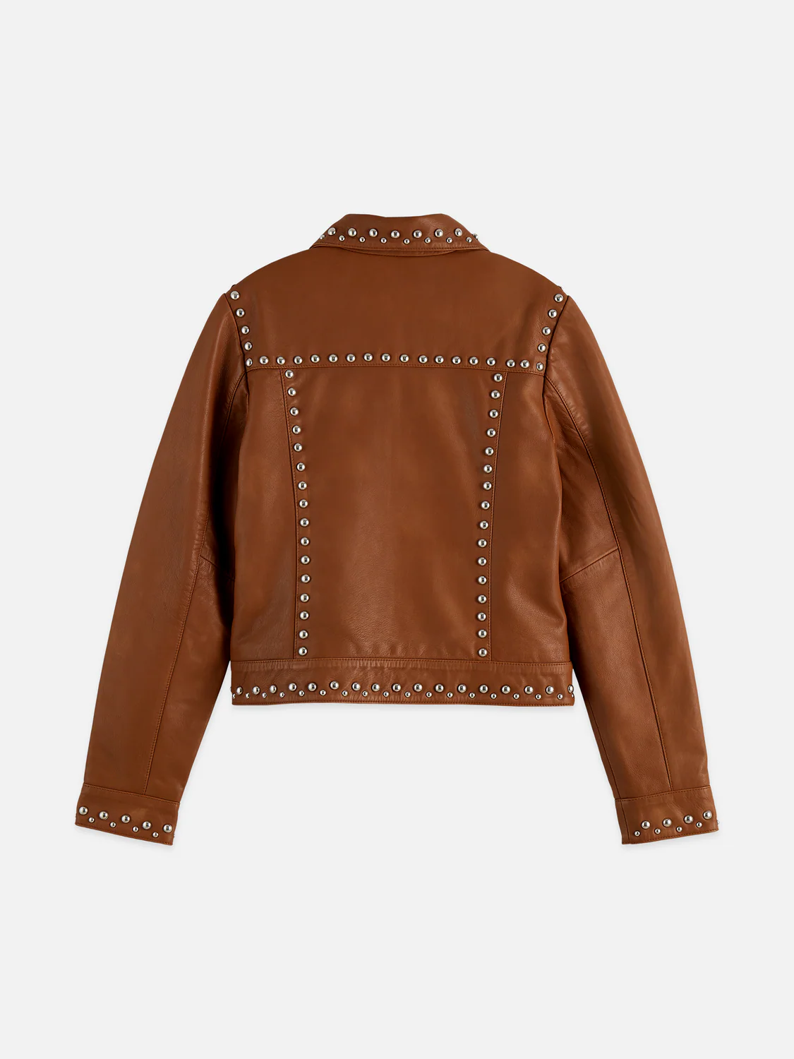 Studded leather trucker - Image 6
