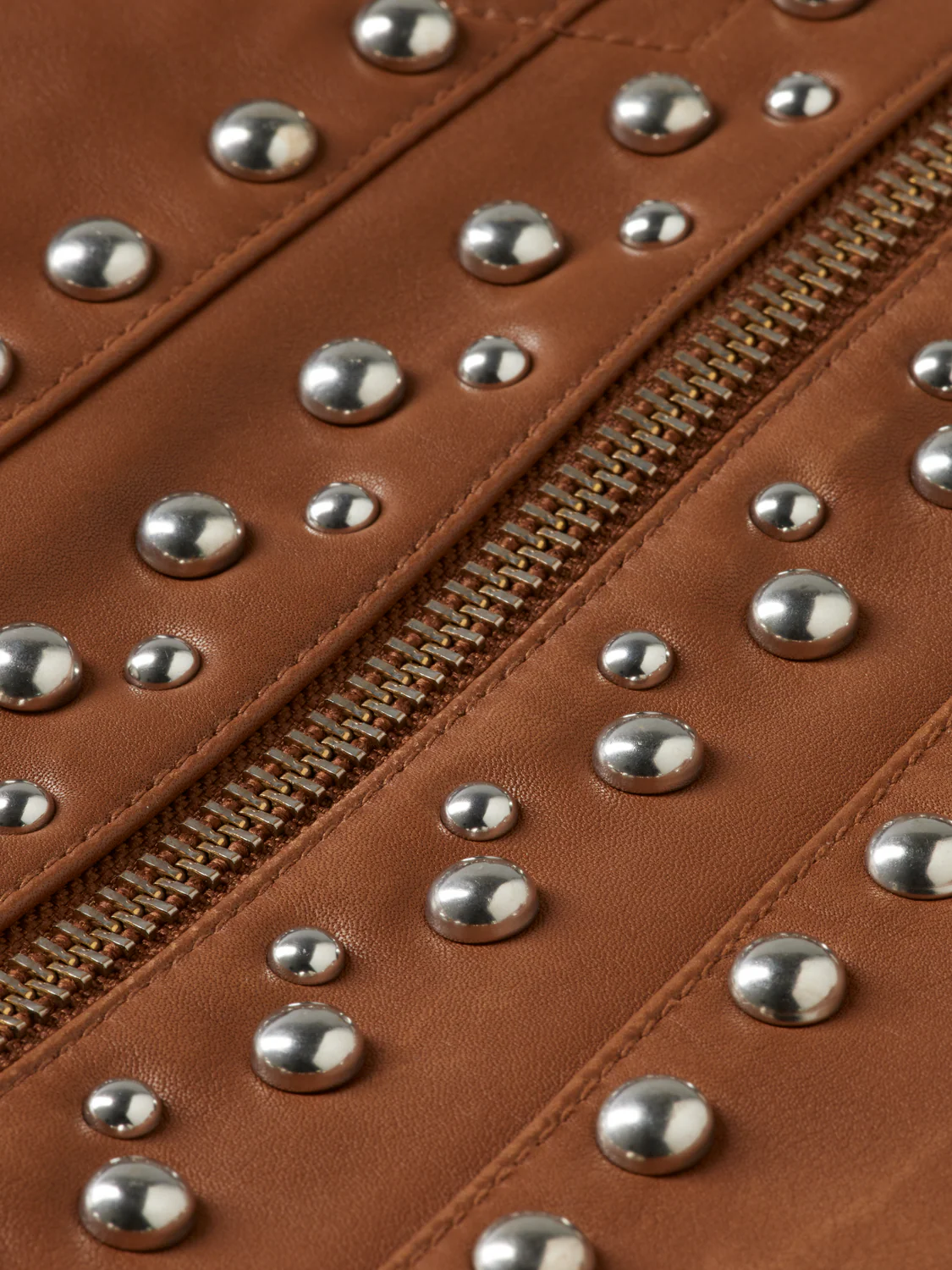 Studded leather trucker - Image 7
