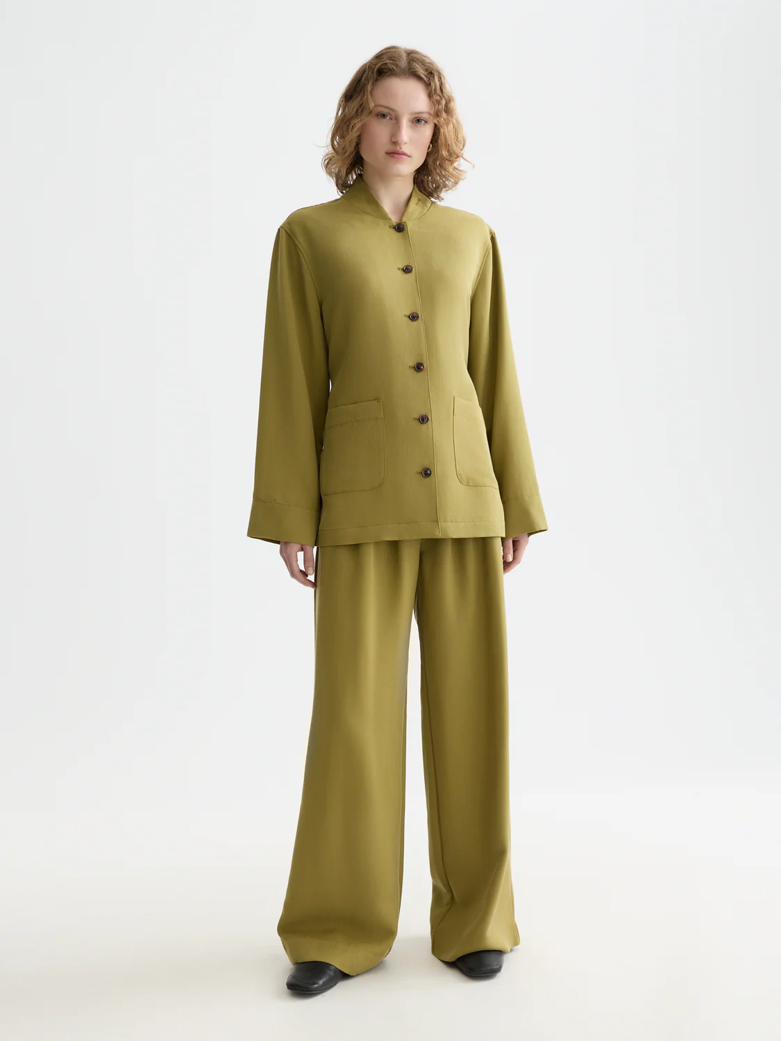 Viscose twill belted blazer - Image 2