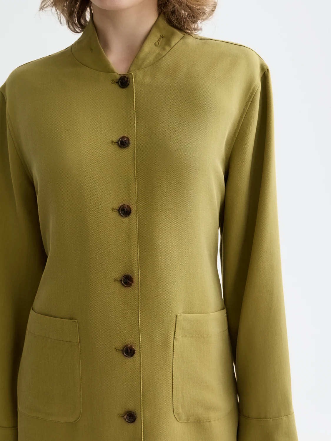 Viscose twill belted blazer - Image 3