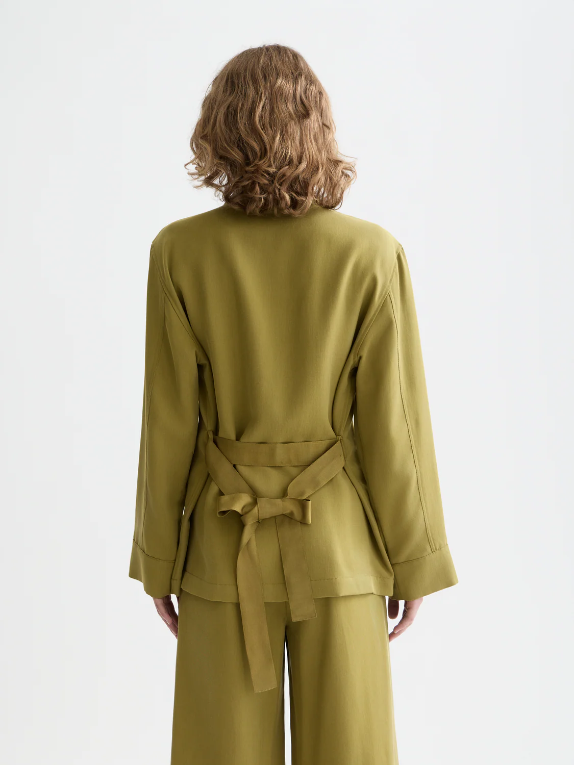 Viscose twill belted blazer - Image 4