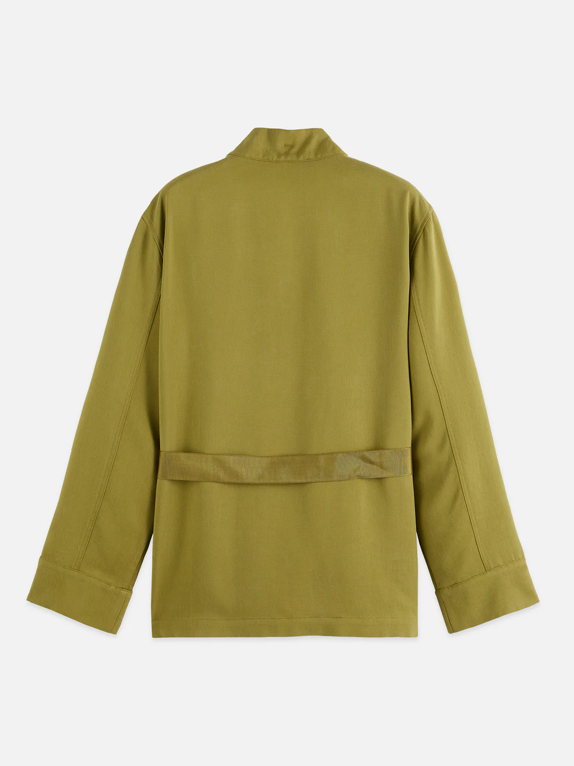 Viscose twill belted blazer - Image 6