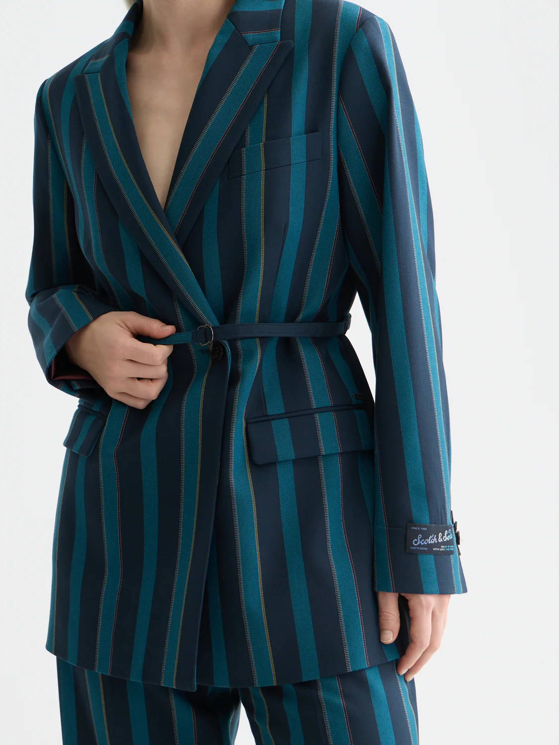 Blanket stripe blazer - Image 3