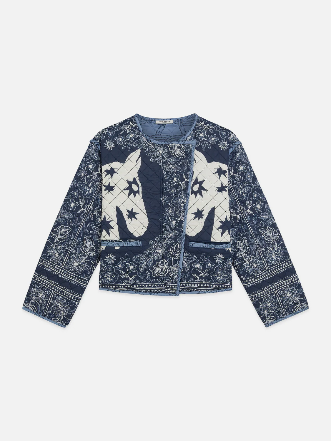 Reversible printed quilted jacket - Image 5