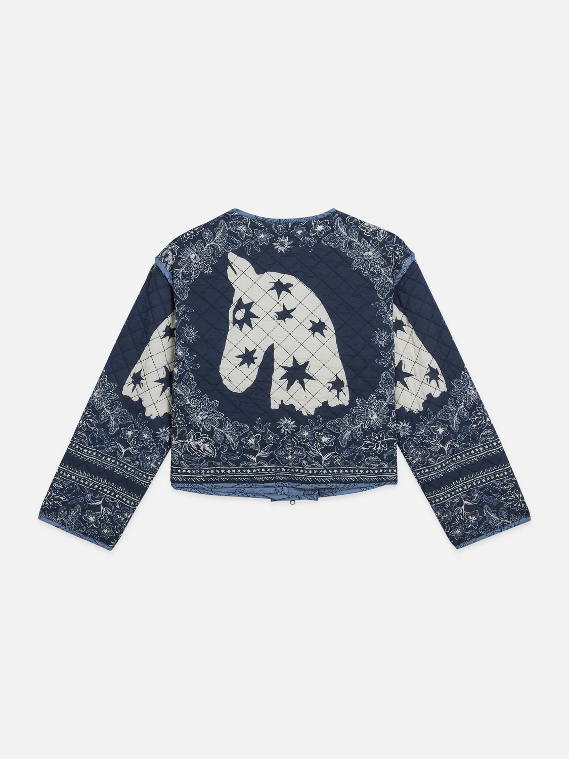 Reversible printed quilted jacket - Image 6