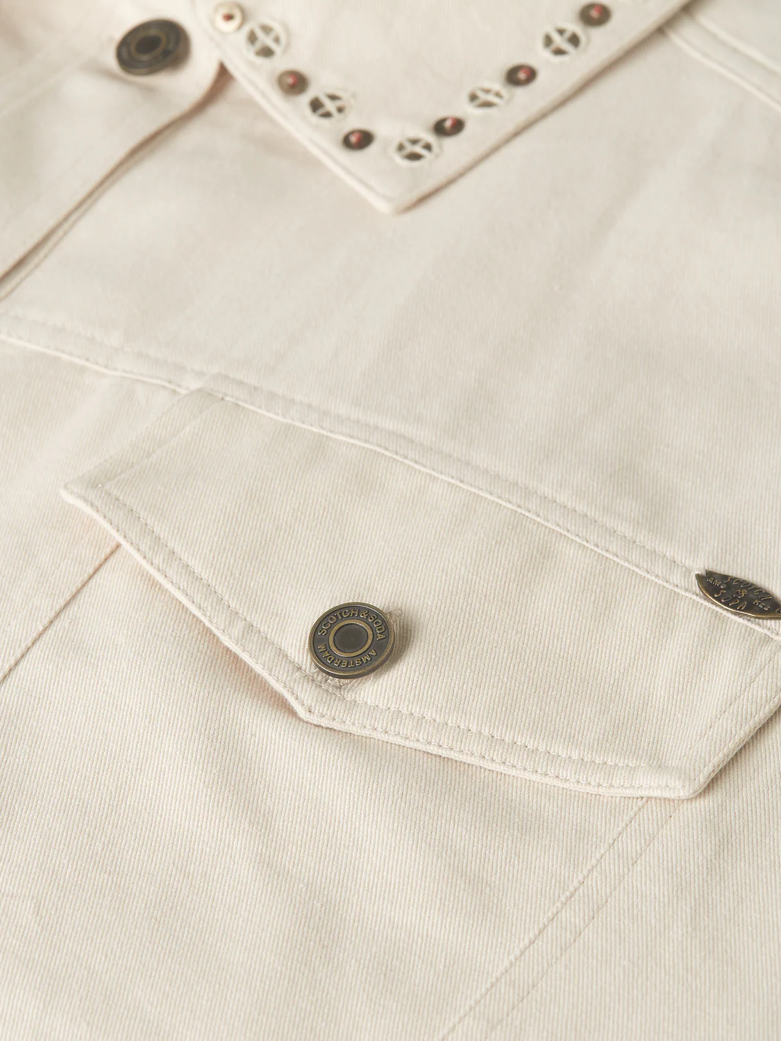 Embellished cotton trucker - Image 7