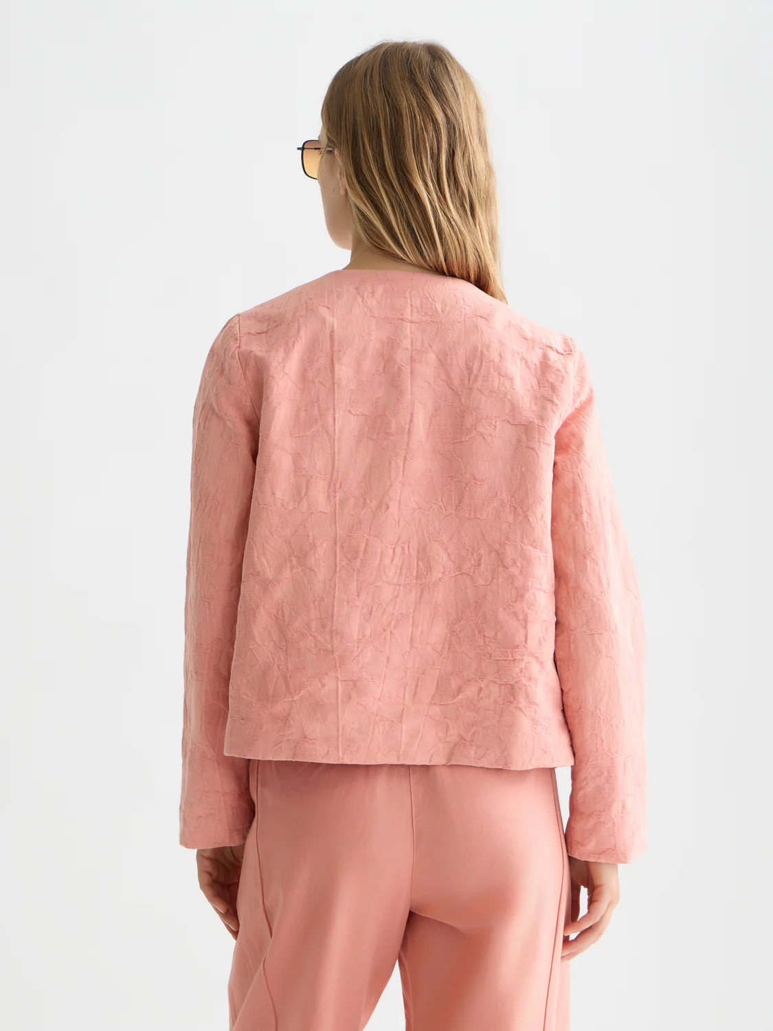 Structured jacquard blazer - Image 4