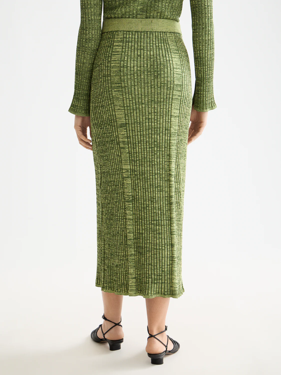 Ribbed knitted maxi skirt - Image 3
