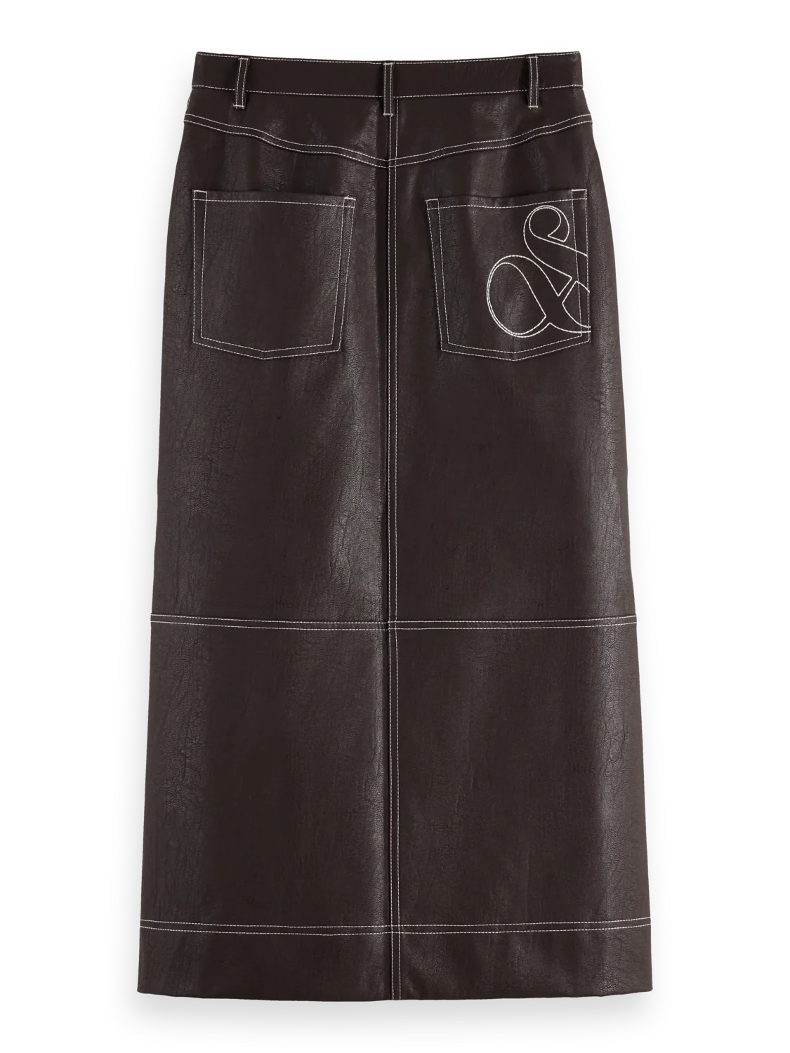 Vegan Leather midi skirt - Image 6
