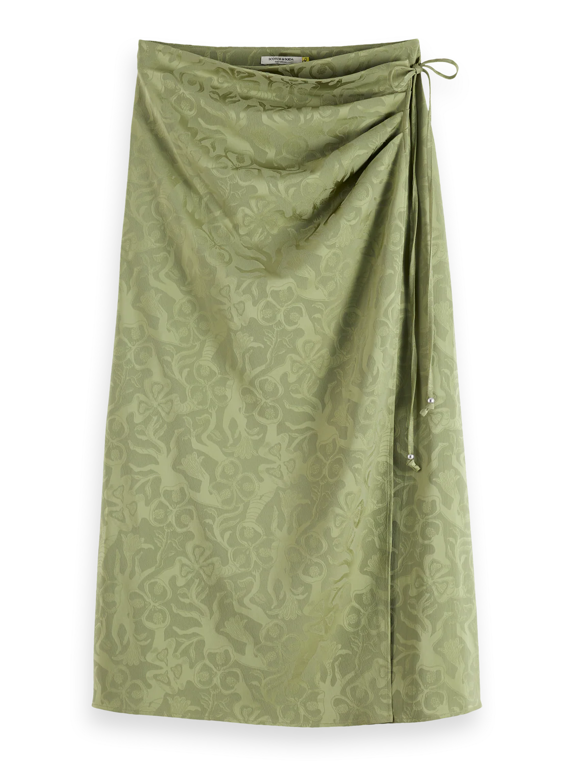 Fluid wrapped midi skirt - Image 4